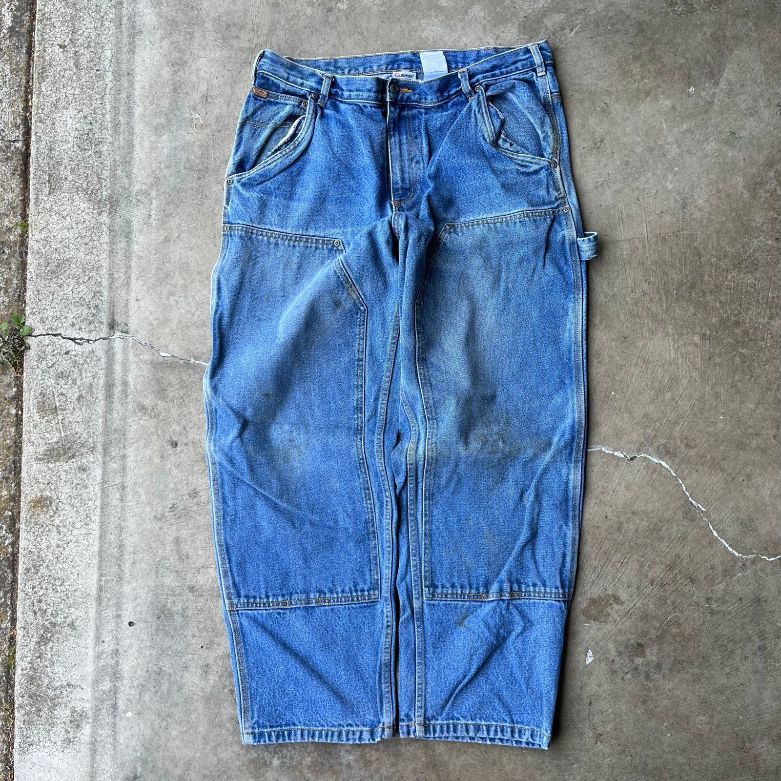 Vintage VINTAGE SOREL DOUBLE KNEE DENIM JEANS CARPENTER 36X30 BAGGY Size US 36 / EU 52 - 1 Thumbnail