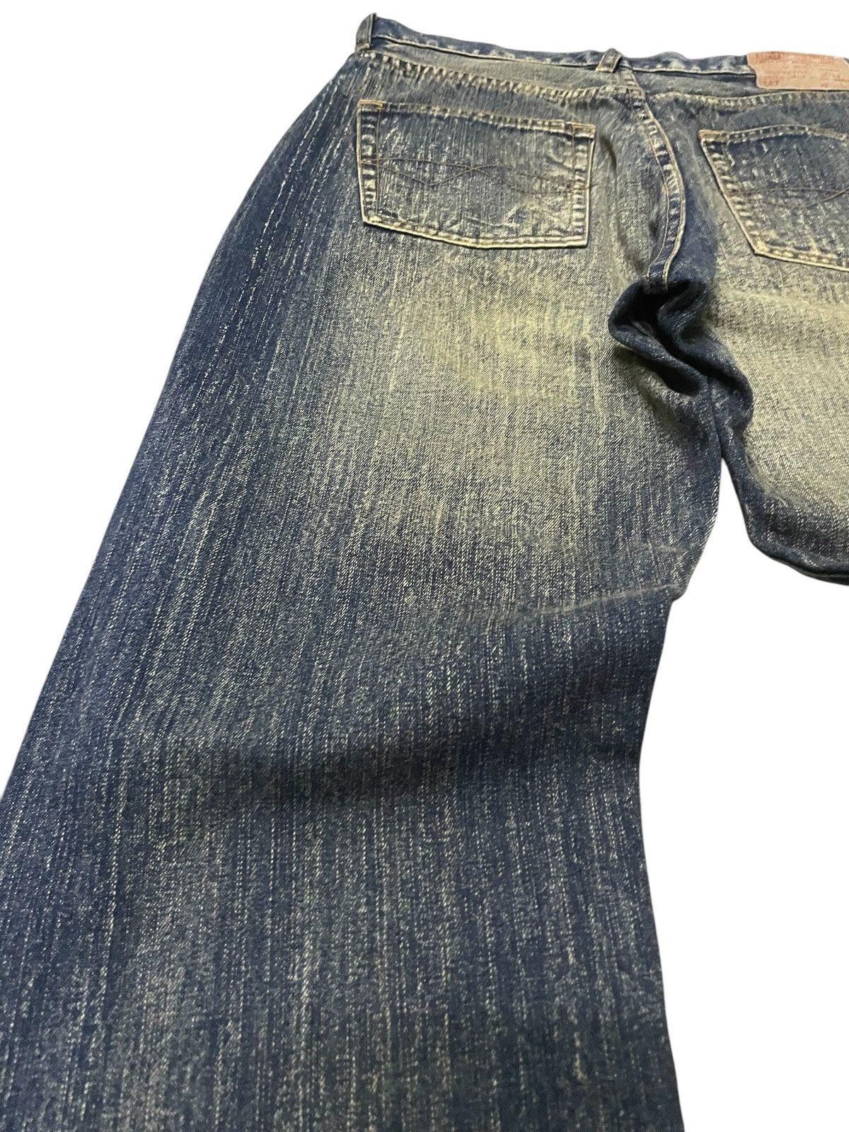 Designer × Japanese Brand Amore Puro Japan Stone Mud Wash Studded Loose Jeans Size US 30 / EU 46 - 18 Thumbnail