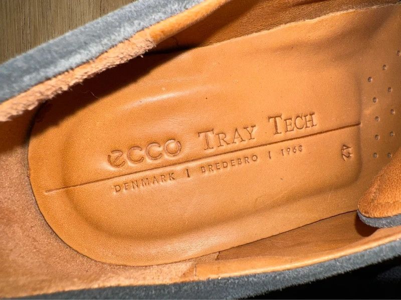 Ecco ECCO Citytray Derby Suede Grey Lace Ups 42 like new Size US 9 / EU 42 - 12 Thumbnail