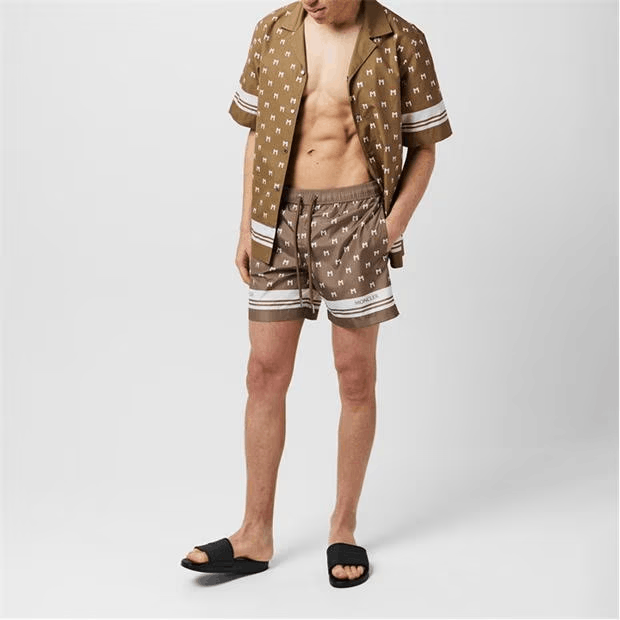 Moncler Monogram Swim Shorts Size US 36 / EU 52 - 4 Thumbnail