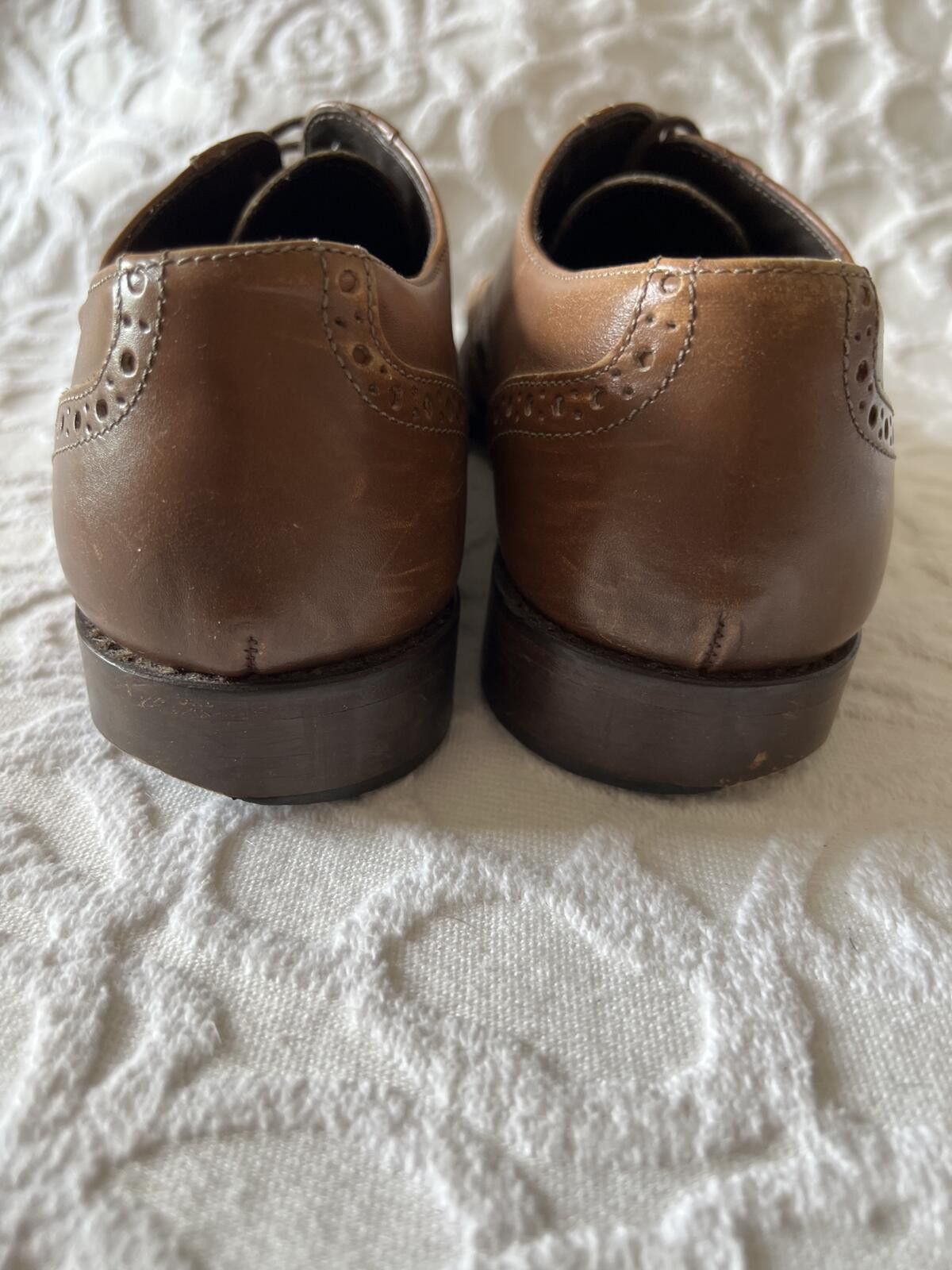 Bruno Magli Bruno Magli Alvar Mens Tan Wingtip Oxford Shoes, Size 10 Size US 10 / EU 43 - 7 Thumbnail