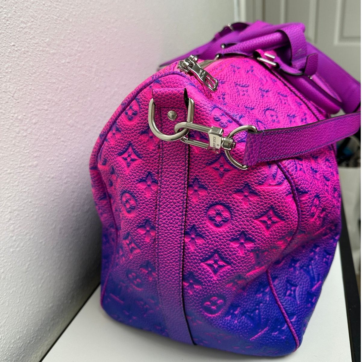 Louis Vuitton NWOT Keepall Bandouliere 50 Taurillon Illusion Virgil Abloh Size ONE SIZE - 8 Thumbnail