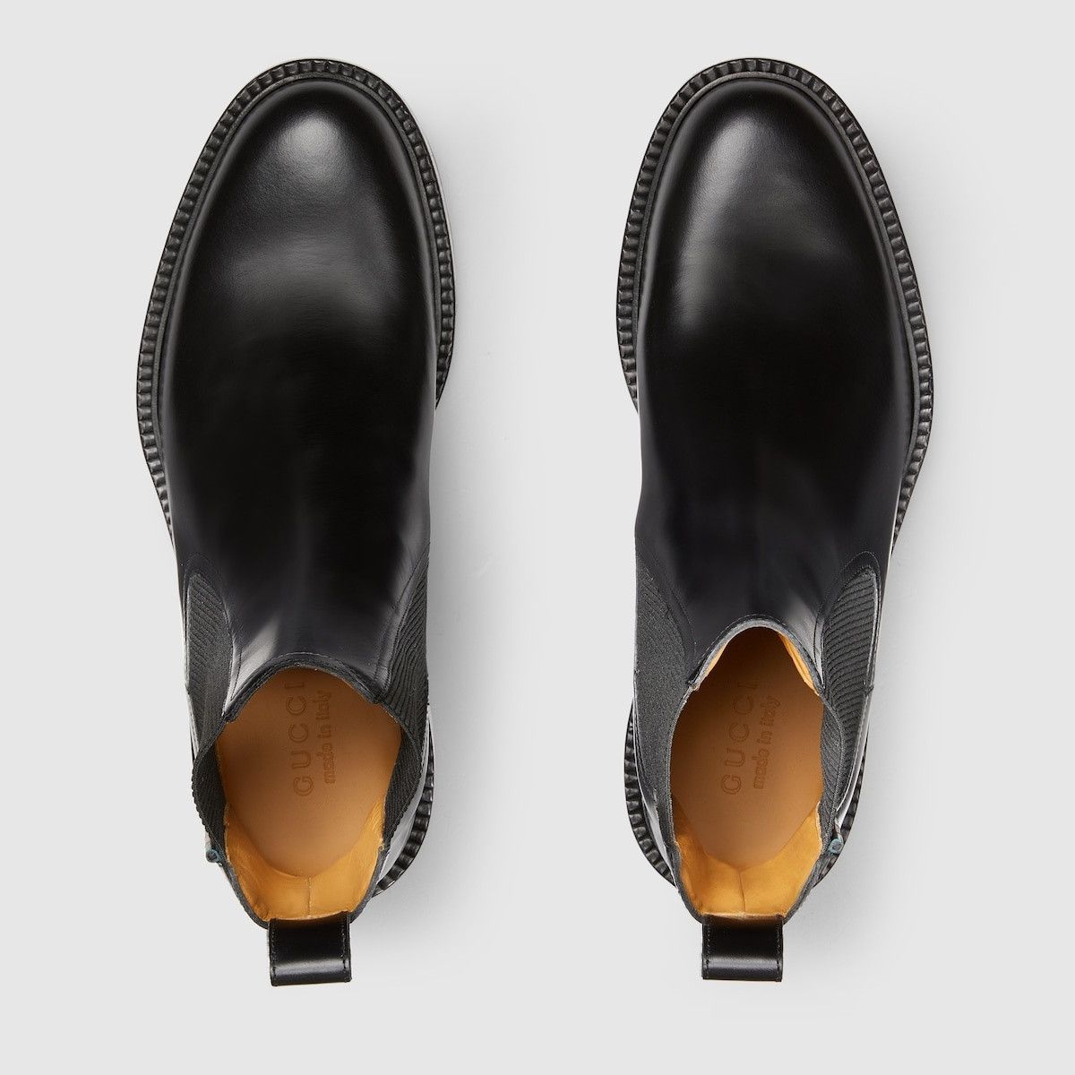 Gucci o1s1wg111025 Ankle Boots With Leather Web in Black Size US 8 / EU 41 - 5 Thumbnail