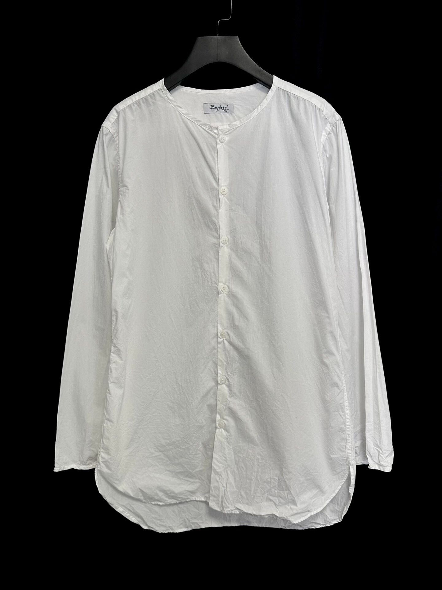Bergfabel bergfabel collarless paper cotton shirt Size US M / EU 48-50 / 2 - 1 Thumbnail