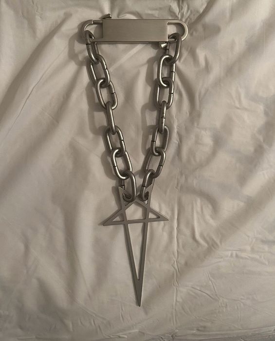 Rick Owens Rick Owens Pentagram Choker Chain | Grailed