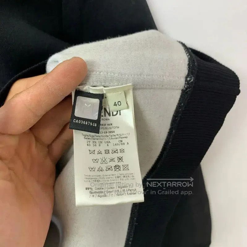 Fendi Fendi Black Women's Sweatshirt with Graphic Design . Size XXS / US 00 / IT 34 - 4 Thumbnail