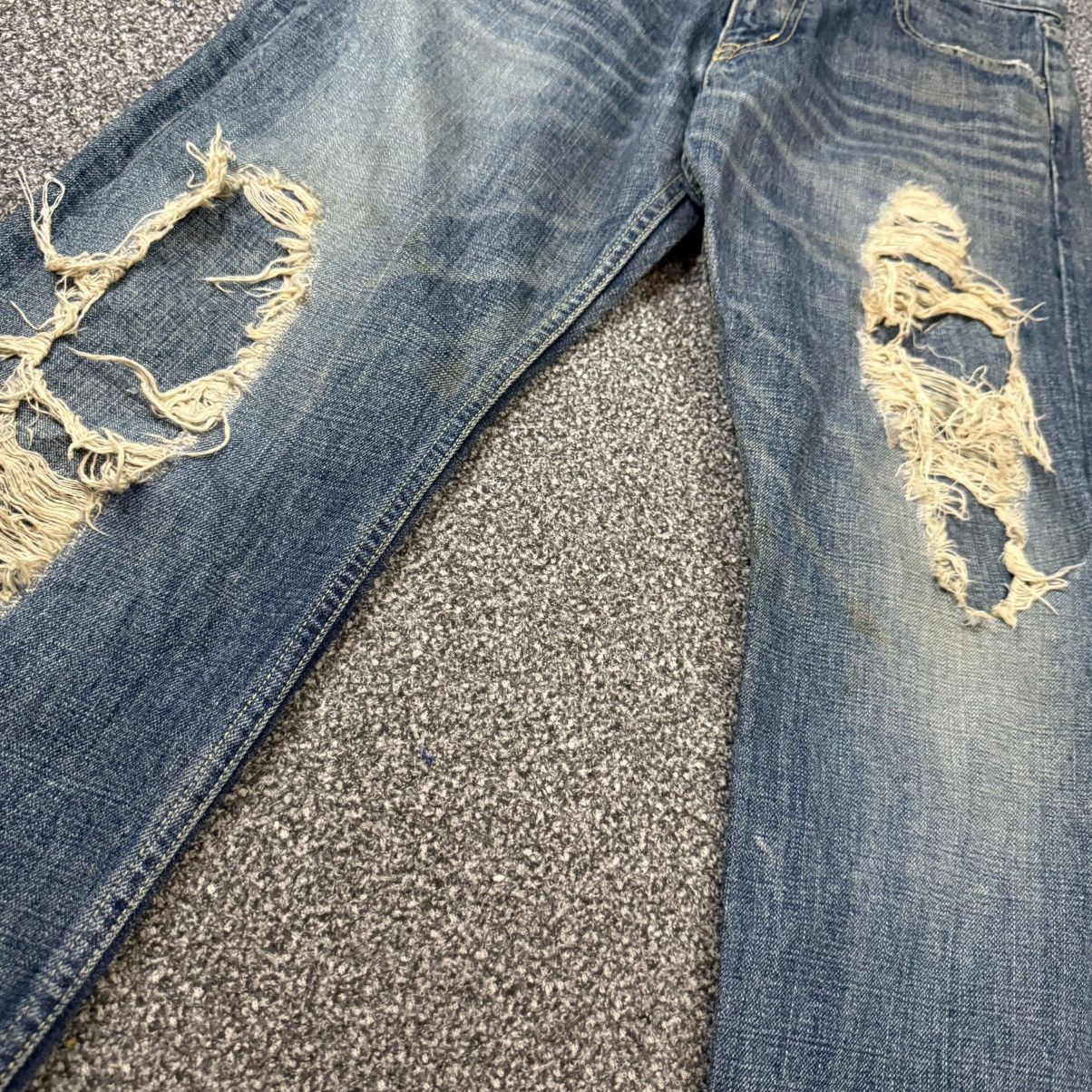 Beams Plus 🔥🇯🇵 Vintage 90s Japanese Distressed Beams Denim Size US 31 - 5 Thumbnail
