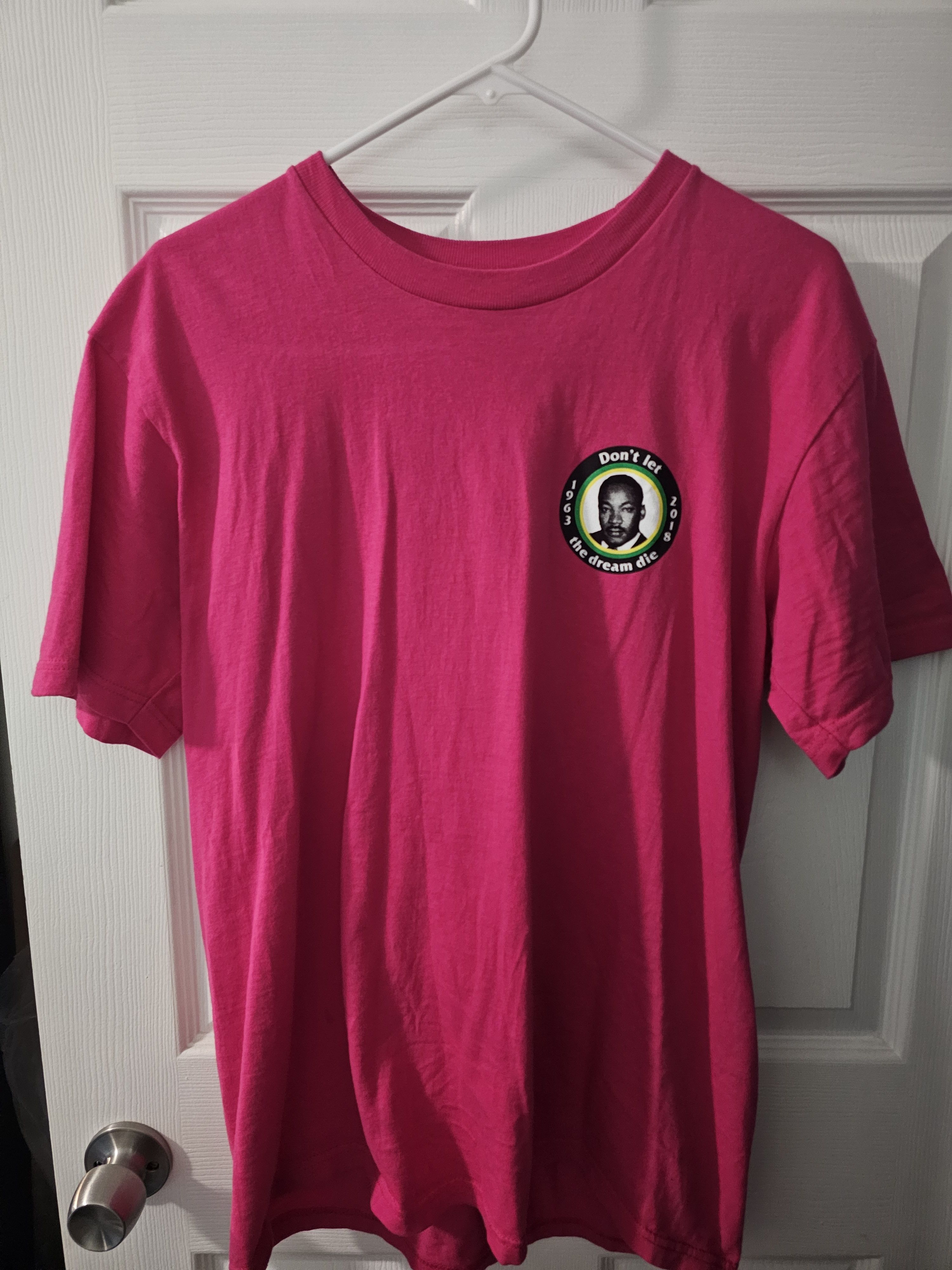 Supreme Supreme SS18 MLK Dream Tee Pink Size US M / EU 48-50 / 2 - 1 Thumbnail