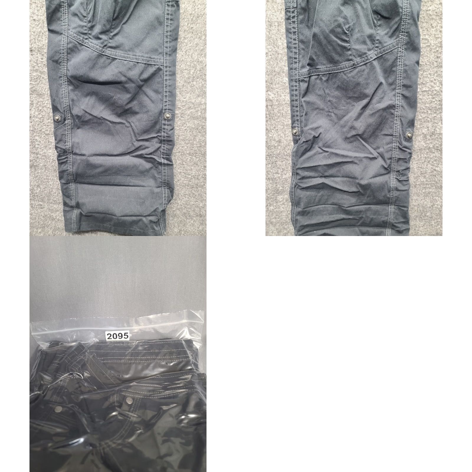 Vintage Kuhl Pants Womens 10x32 Free Flex Relaxed Fit Bootcut Roll Up Hiking Outdoor MTB Cargo Pants Black Casual Travel Workwear 32 In Inseam Men? Size 32" / US 10 / IT 46 - 10 Thumbnail