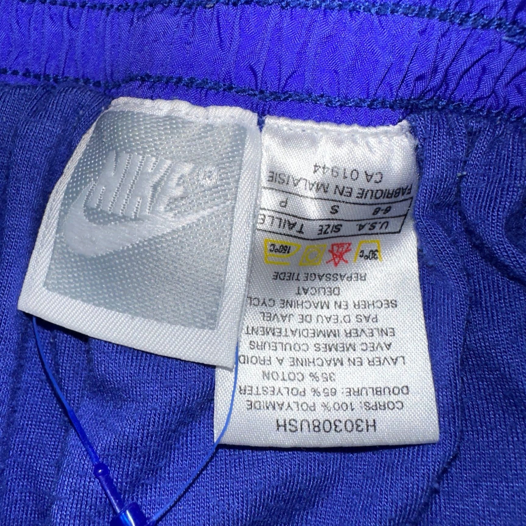 Nike VINTAGE Nike 90s Windbreaker Track Pants Men S Purple Nylon Activewear Zip Size US 29 - 7 Thumbnail