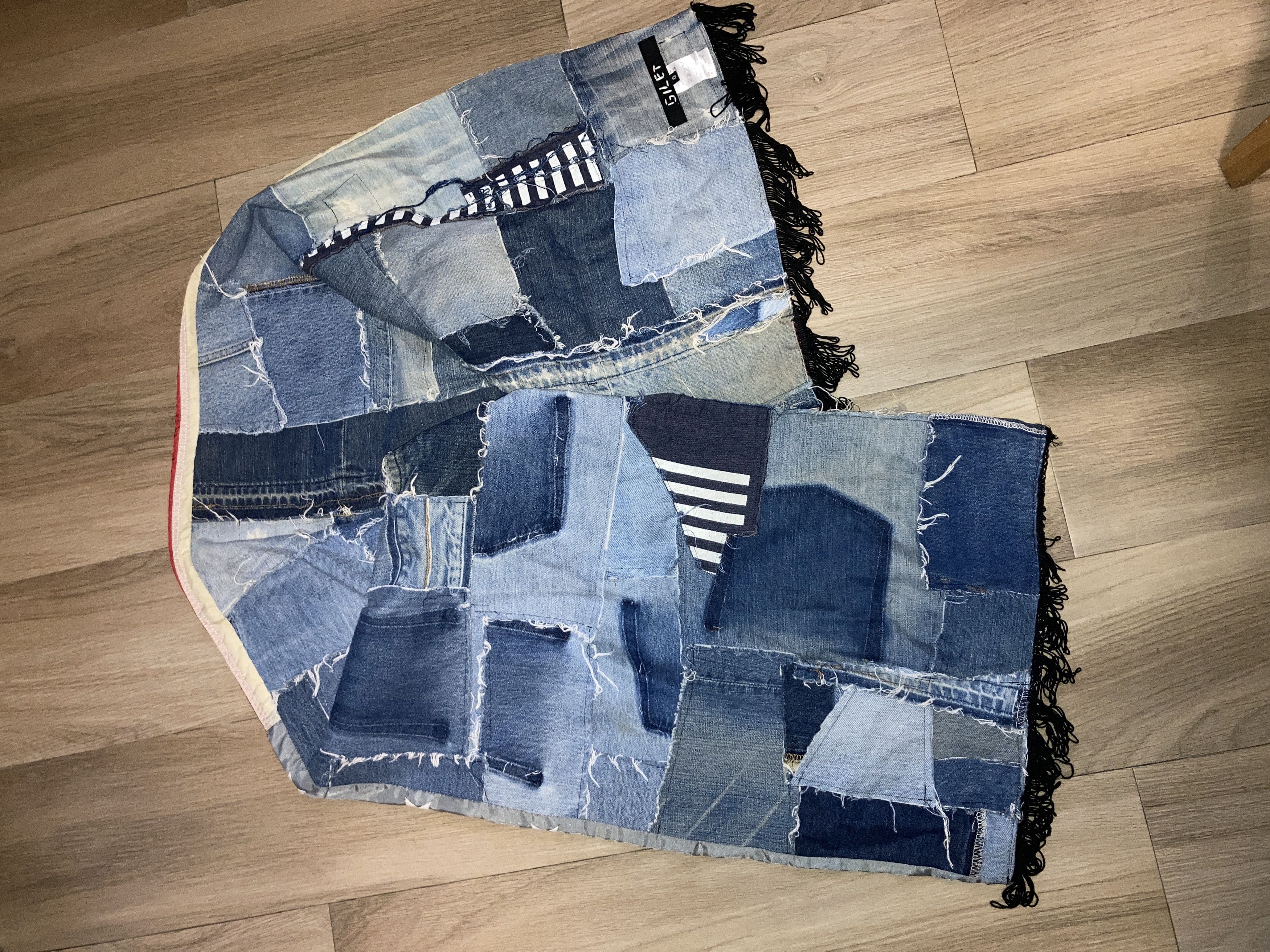Other Gilet Denim America Flag Boro Scarf Size ONE SIZE - 7 Thumbnail