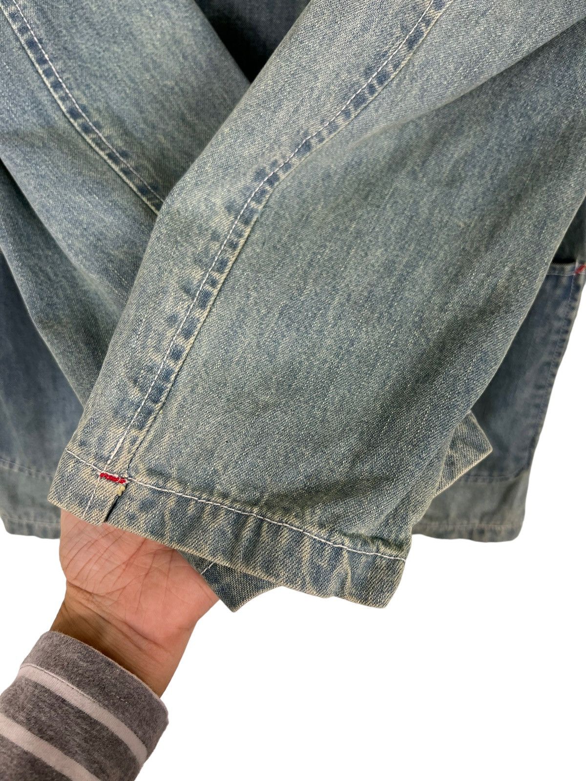 Japanese Brand 🔥 9 SPEC BROKEN DENIM JACKET Size US M / EU 48-50 / 2 - 12 Thumbnail