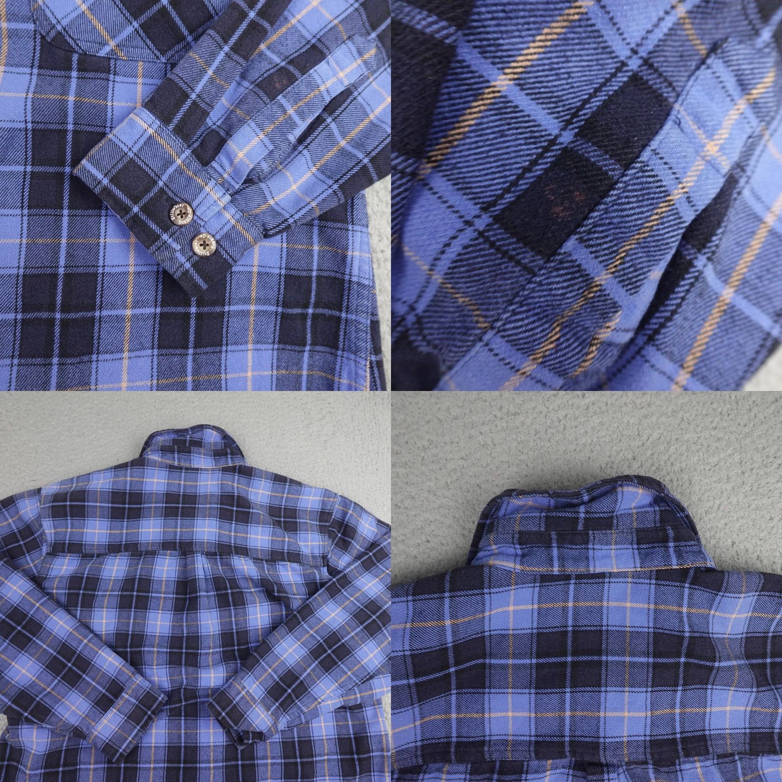 Vintage Stillwater Supply Co Flannel Shirt Mens Large Blue Plaid Button Up Casual Workwear Outdoors Size US L / EU 52-54 / 3 - 8 Thumbnail