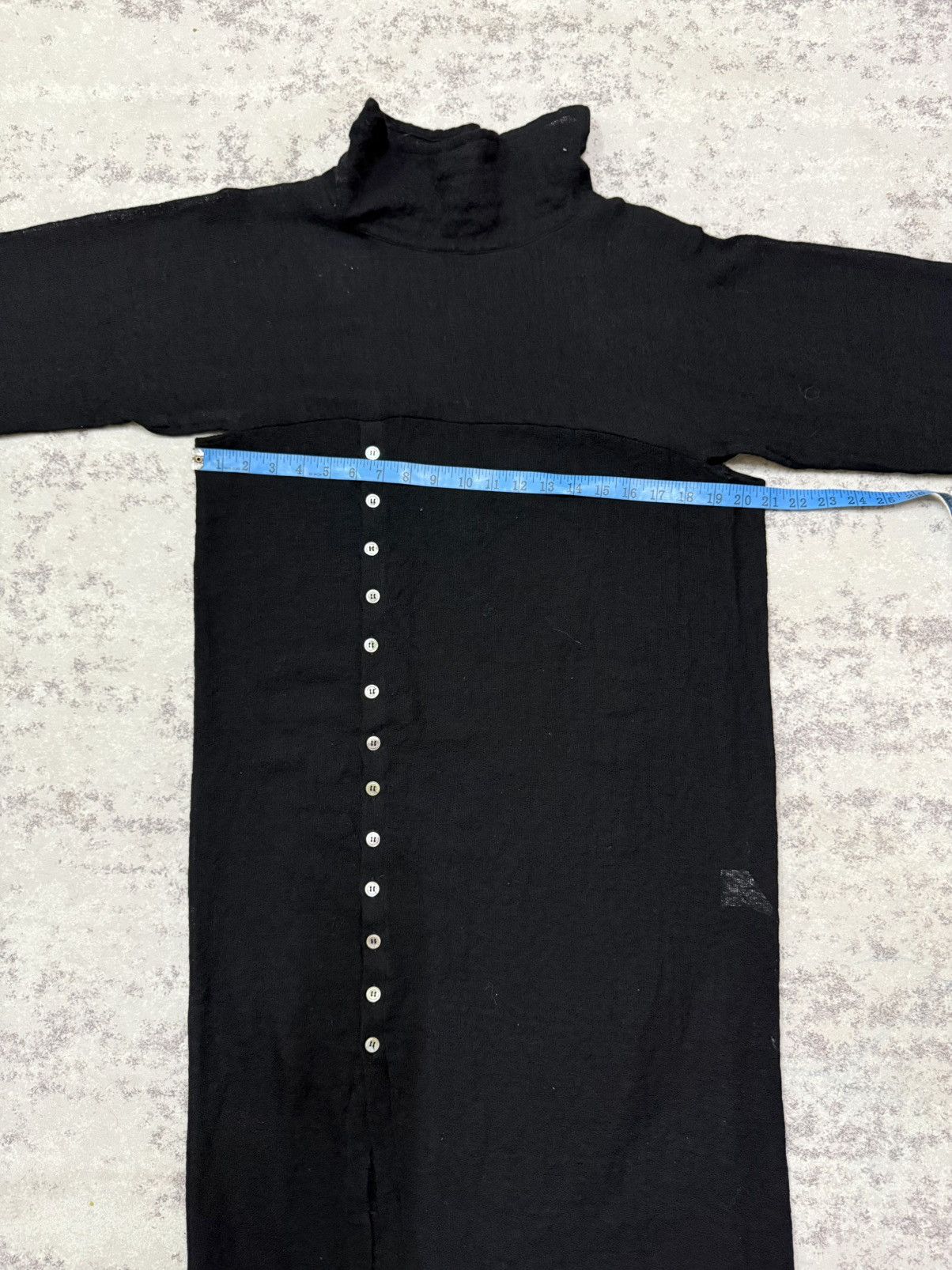 Yohji Yamamoto Y’s Yohji yamamoto Linen Wool Button Up Front Dress Size L / US 10 / IT 46 - 12 Thumbnail