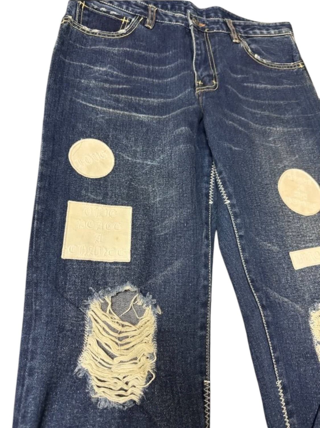 Number (N)ine × Takahiromiyashita The Soloist. Number nine pain broken jeans patches GOD Size US 34 / EU 50 - 4 Thumbnail