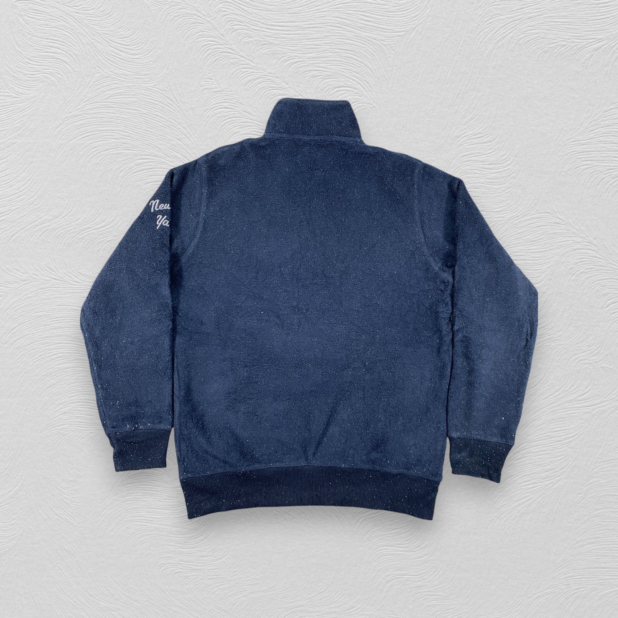 New York Yankees Vintage MLB NEW YORK Half Zipper Fleece Sweatshirt M-J206 Size US M / EU 48-50 / 2 - 2 Thumbnail