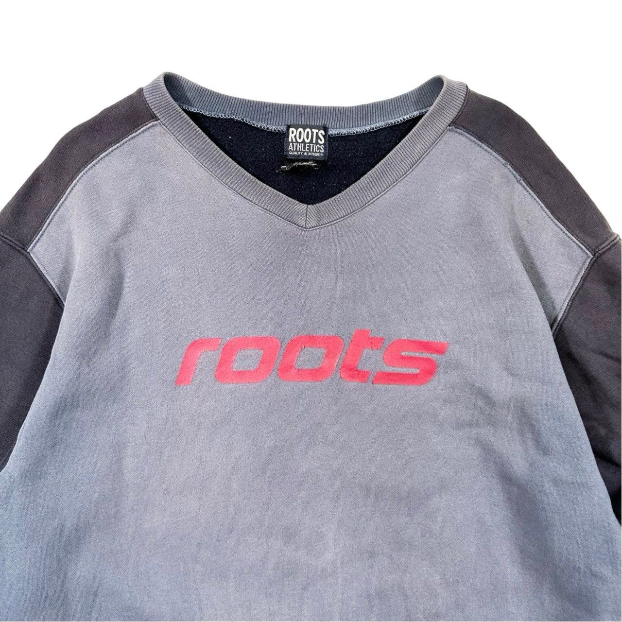 Vintage Vintage 00s Y2K Roots Spellout Graphic Sweater Size US XXL / EU 58 / 5 - 2 Thumbnail