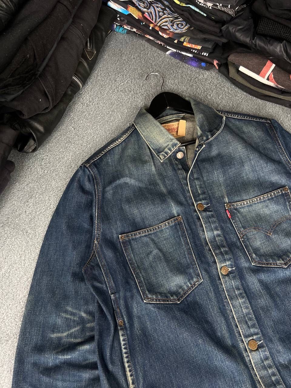 Levi's Levis Early 90s Vintage Heavy Denim Button Jacket Size US L / EU 52-54 / 3 - 2 Thumbnail