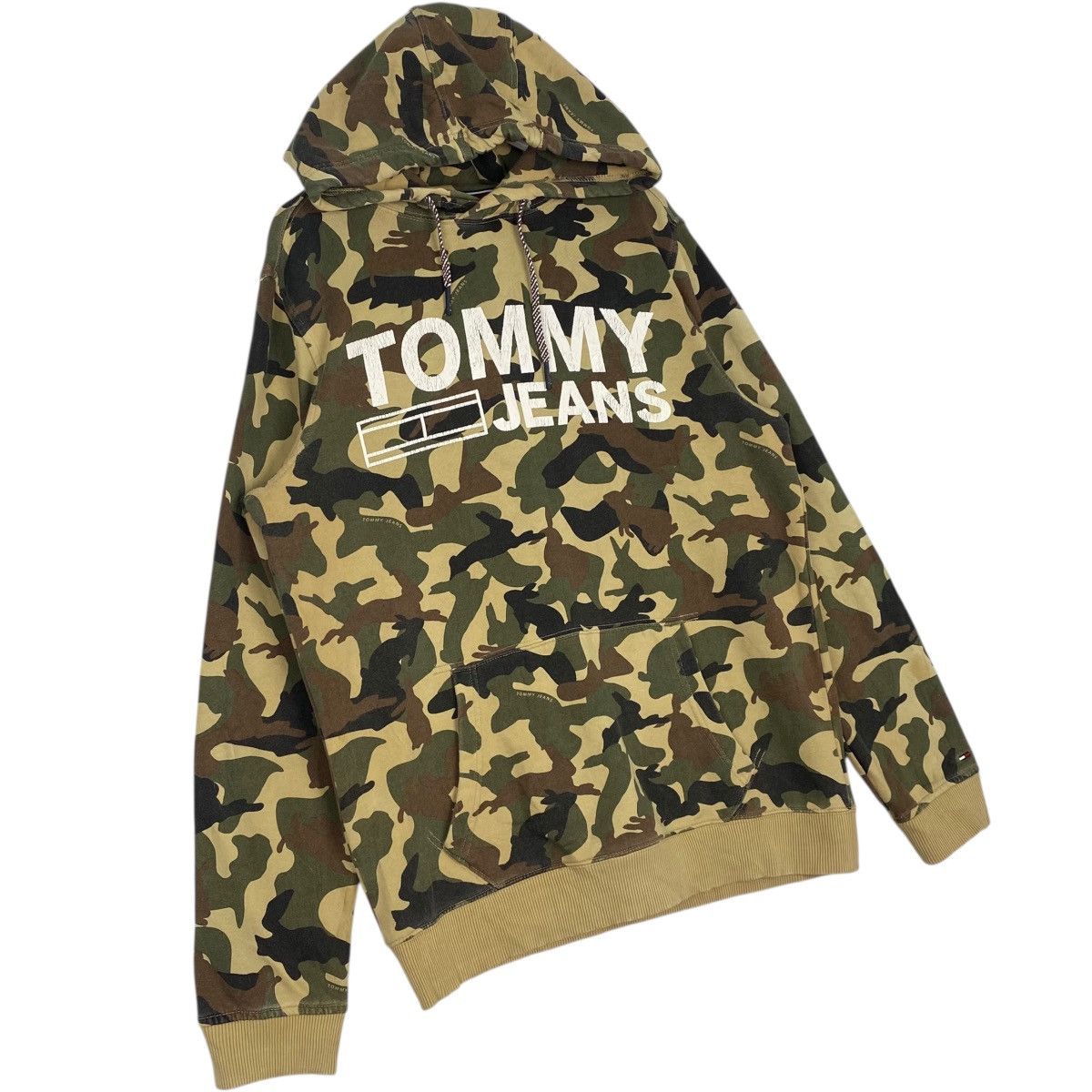 Other Vintage Tommy Jeans Camouflage Hoodie Sweater Big Logo Size US XL / EU 56 / 4 - 3 Thumbnail