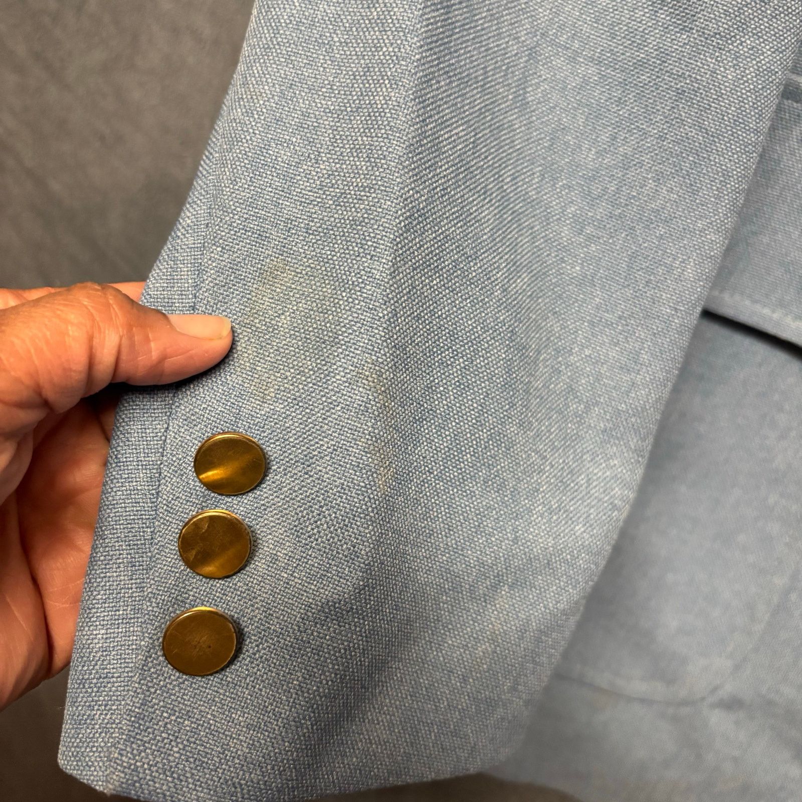 Levi's Vintage 70s Levi's Panatela Sportswear Jacket Blazer 42R Blu Size 42R - 7 Thumbnail