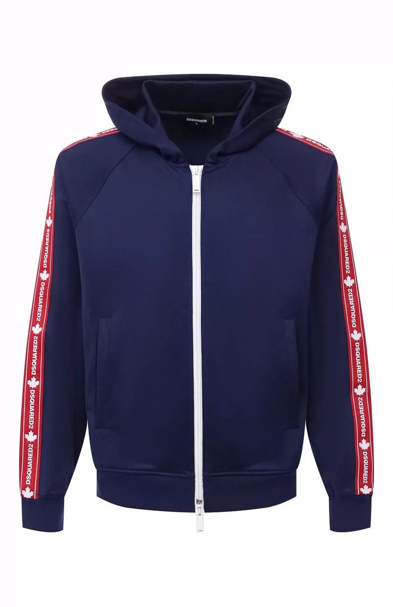 Dsquared2 Dsquared2 Blue Hooded Zip Jacket-yf Size US XL / EU 56 / 4 - 1 Thumbnail