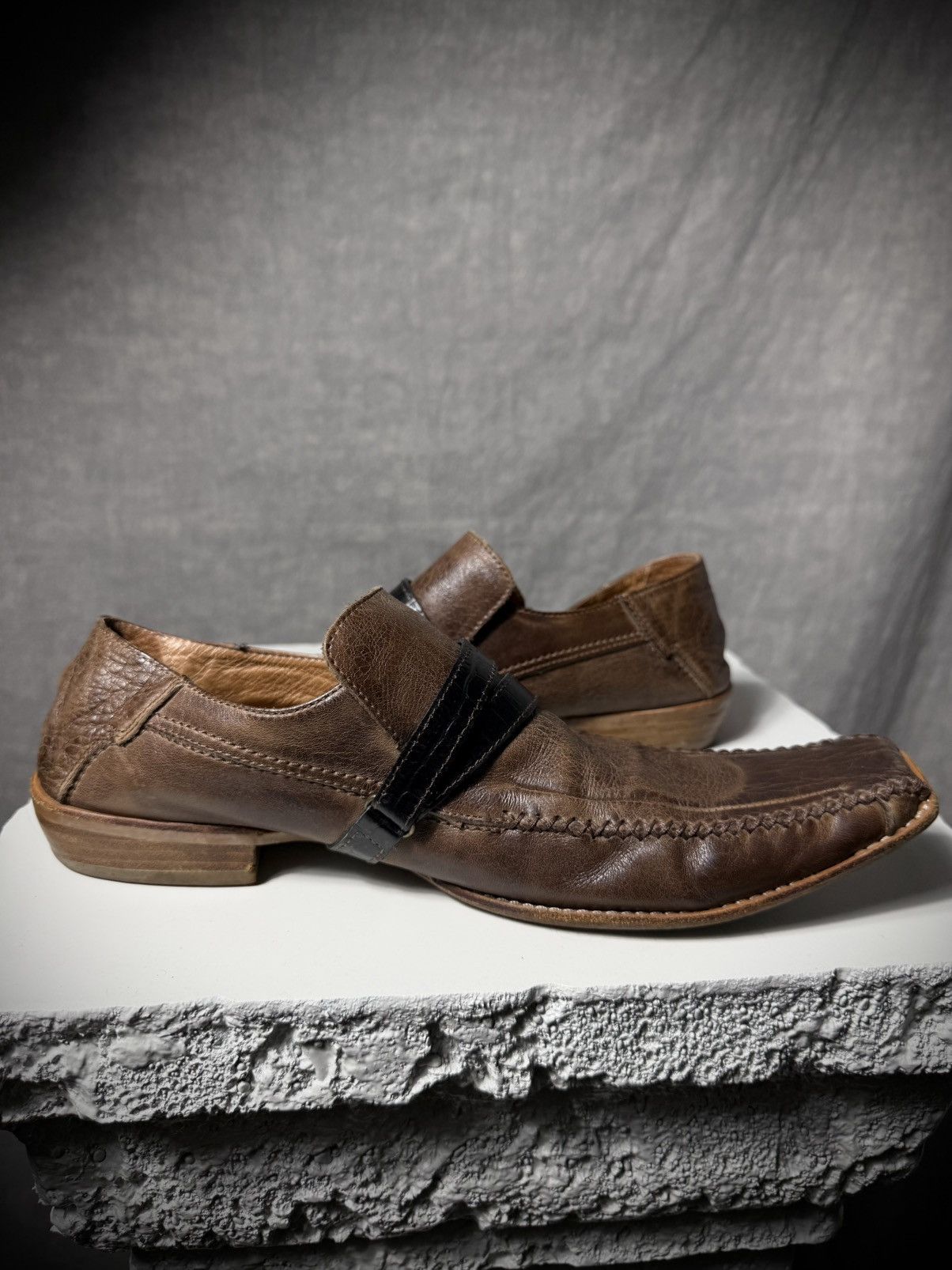 Japanese Brand Whoop de doo Double Strap Leather Shoes Size US 8 / EU 41 - 5 Thumbnail