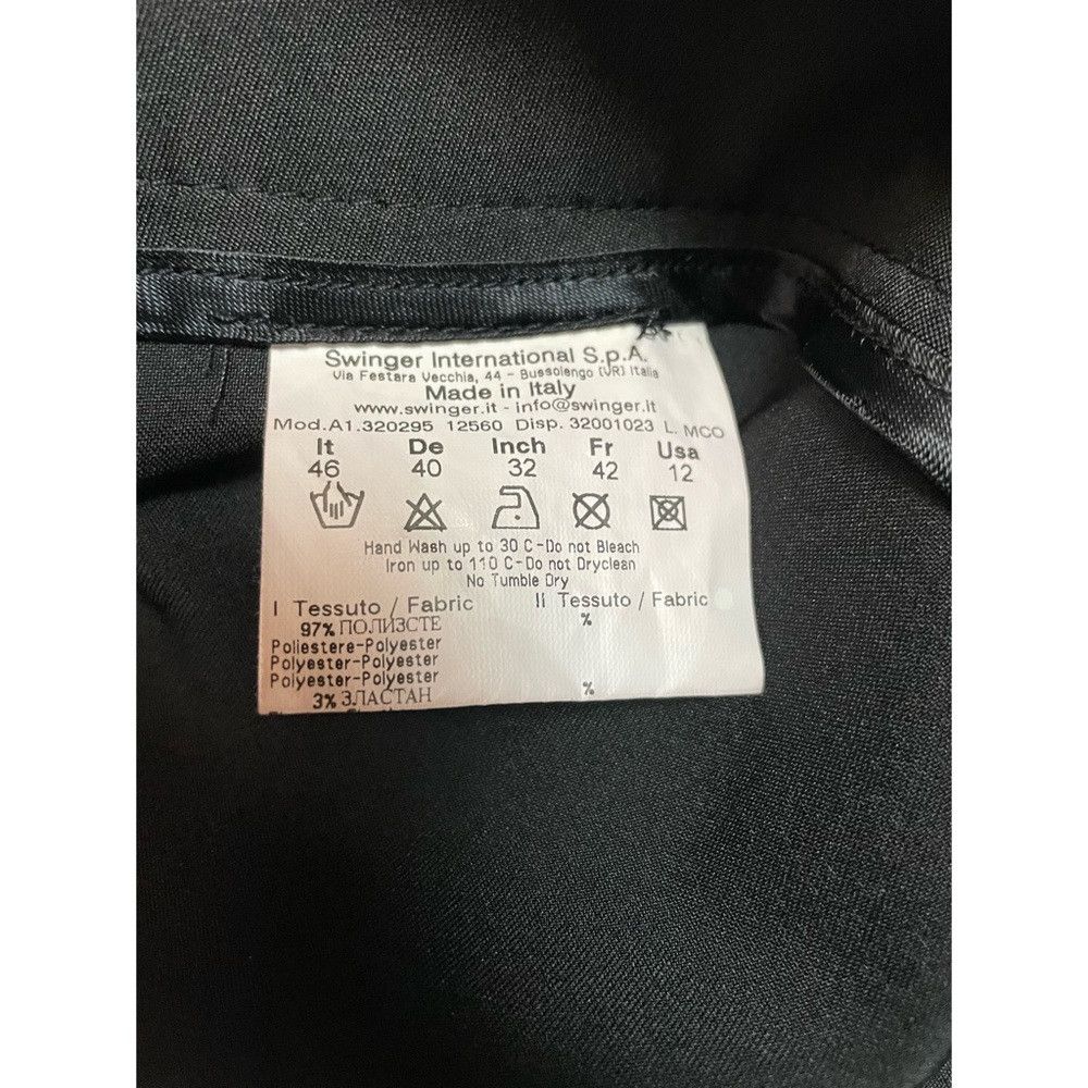 Laura Biagiotti Laura Biagiotti Roma Black Bootcut Pants With Pleated Made Size 34" / US 12 / IT 48 - 7 Thumbnail
