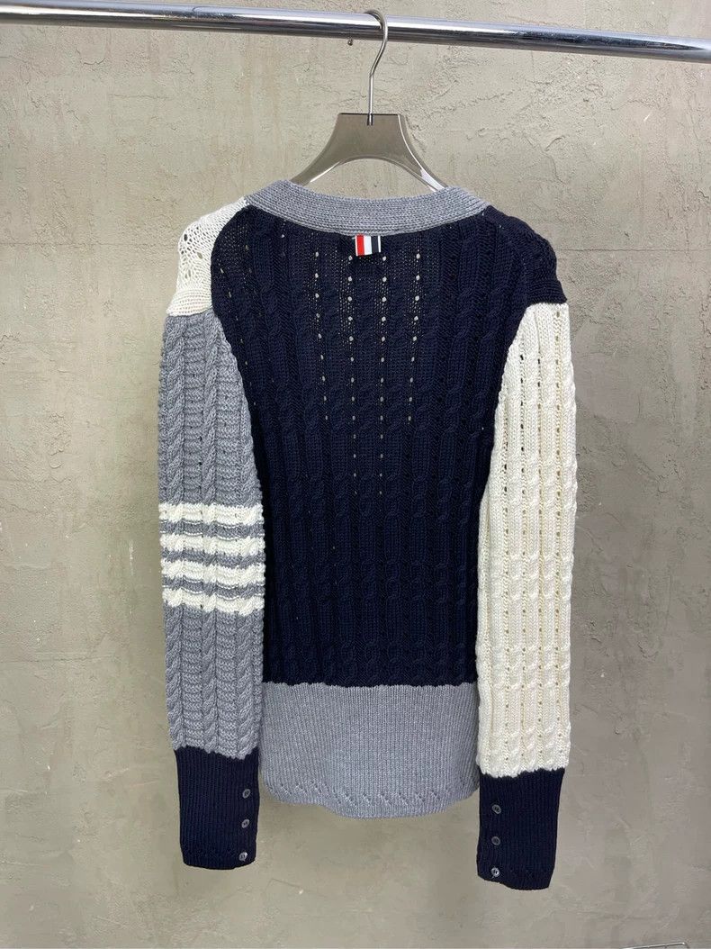 Thom Browne Thom browne White Tibetan blue color block four stripes thi Size US S / EU 44-46 / 1 - 2 Thumbnail