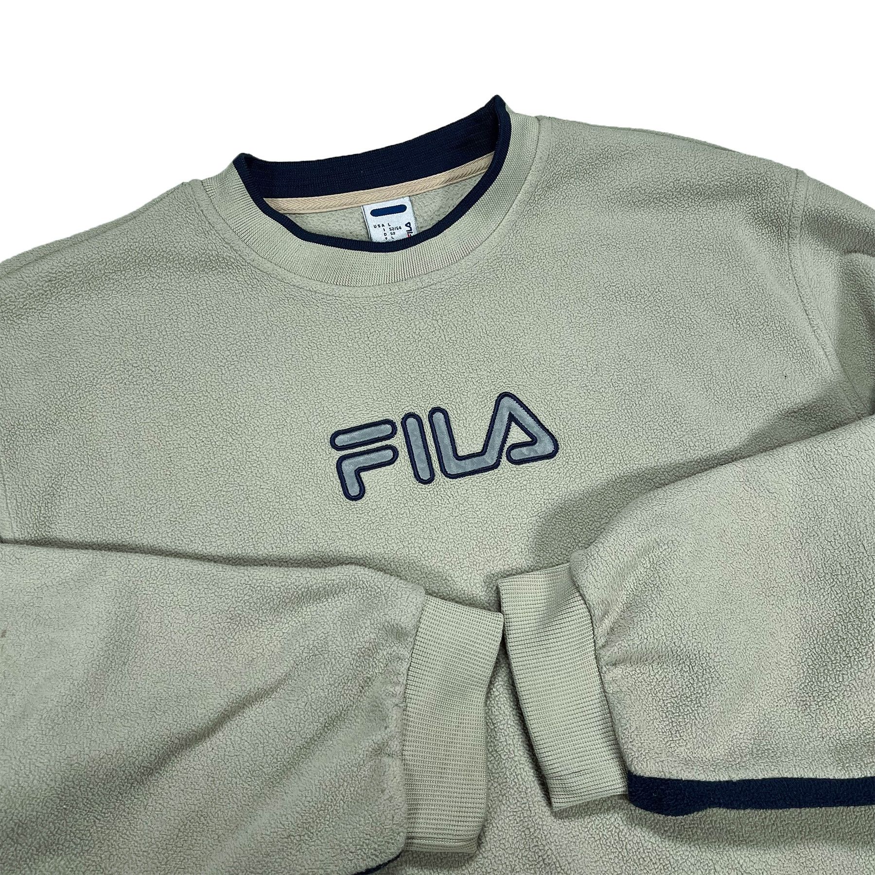 Fila Fila Vintage Fleece Sweatshirt, Reflective Logo • L size Size US L / EU 52-54 / 3 - 4 Thumbnail