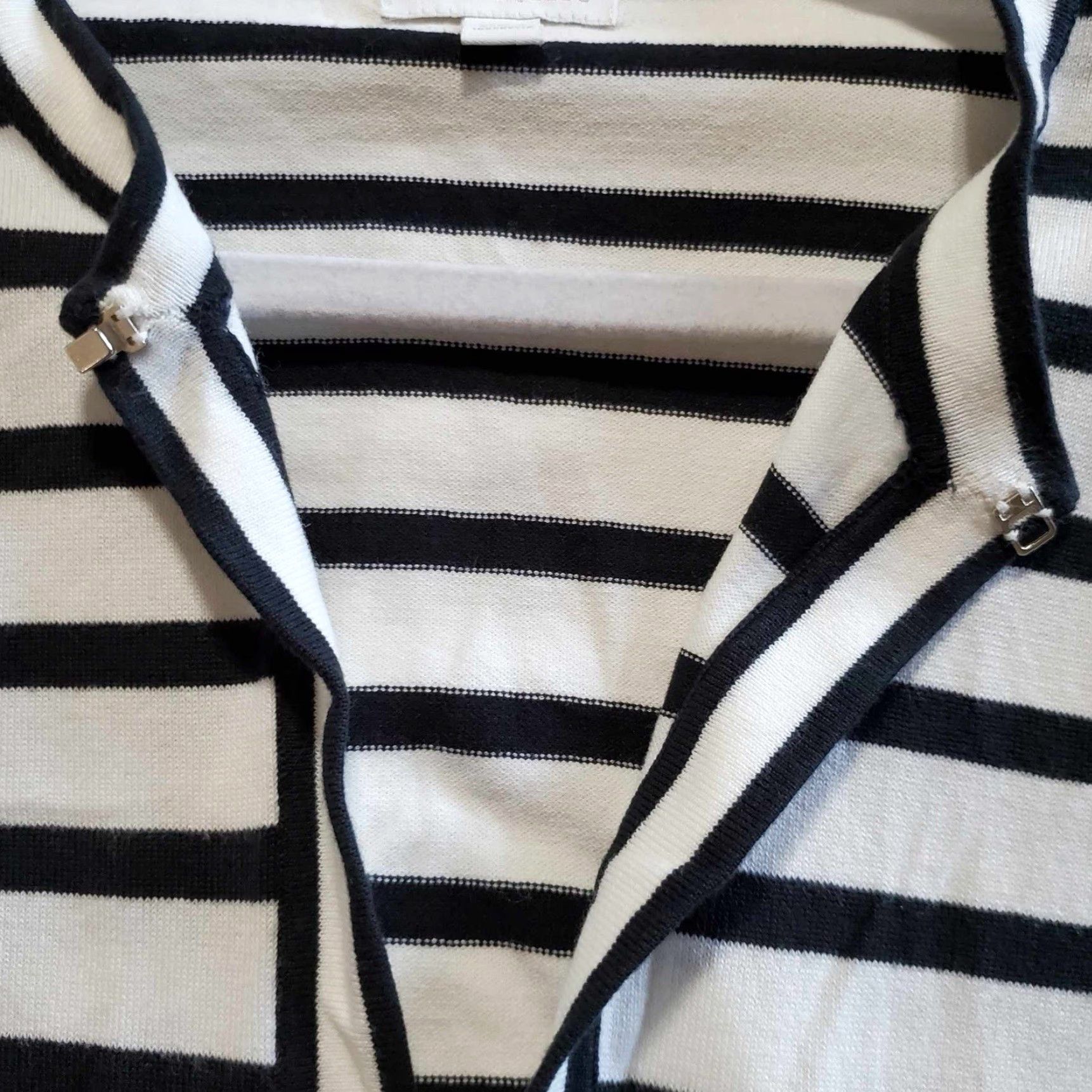 Charter Club Charter Club Cardigan Long Sleeve Pima Cotton Striped M Multicolor Women Size M / US 6-8 / IT 42-44 - 3 Thumbnail