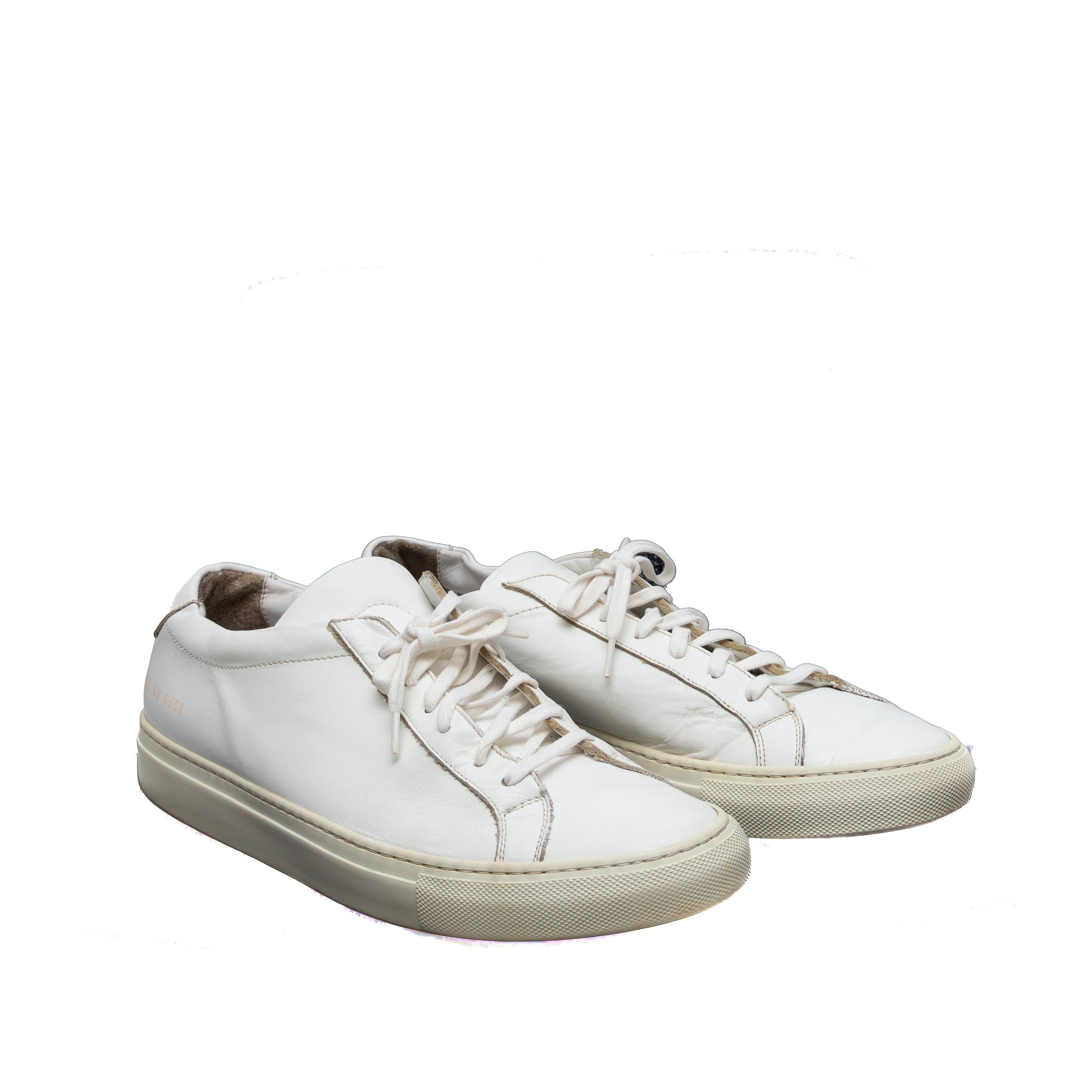 Common Projects Common Projects Low White Leather Sneakers EU 43 / US 10 Size US 10 / EU 43 - 2 Thumbnail