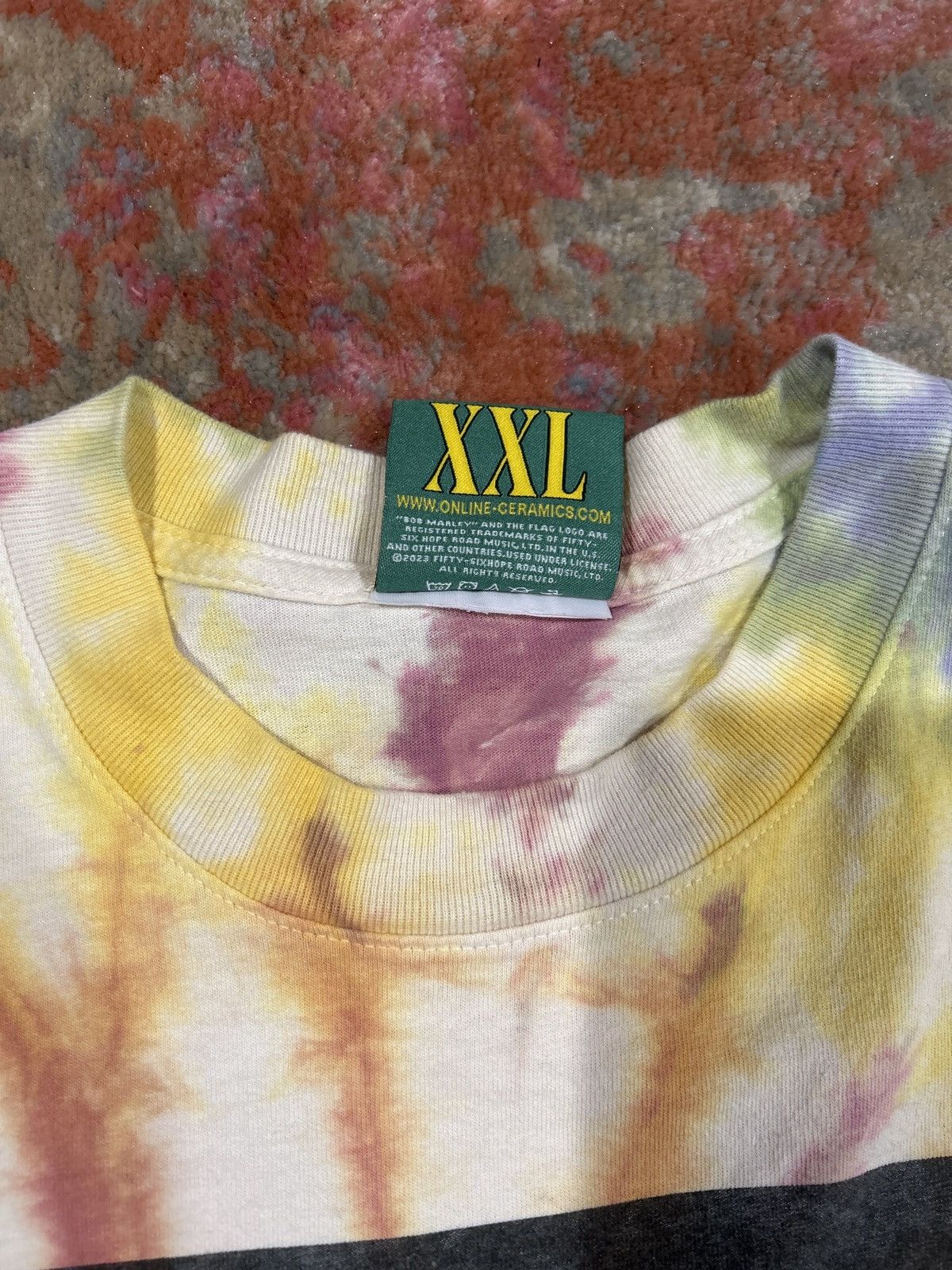 Bob Marley × Online Ceramics Online Ceramics x Bob Marley Tye-Dye Tee Size US XXL / EU 58 / 5 - 6 Thumbnail