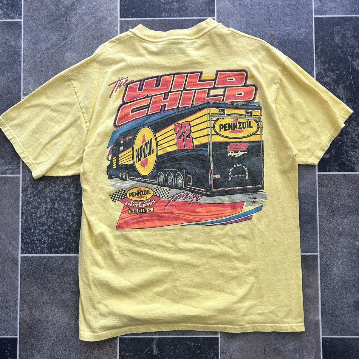 NASCAR Vintage 90s Motorsport Racing Driver Tee Size US XL / EU 56 / 4 - 4 Thumbnail
