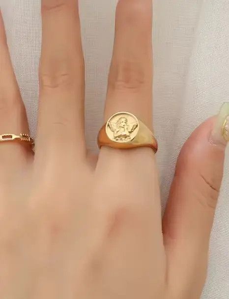 Jewelry Tsukiko x Ryoko Angel Little Boy Ring (size 6-11) Size ONE SIZE - 1 Thumbnail
