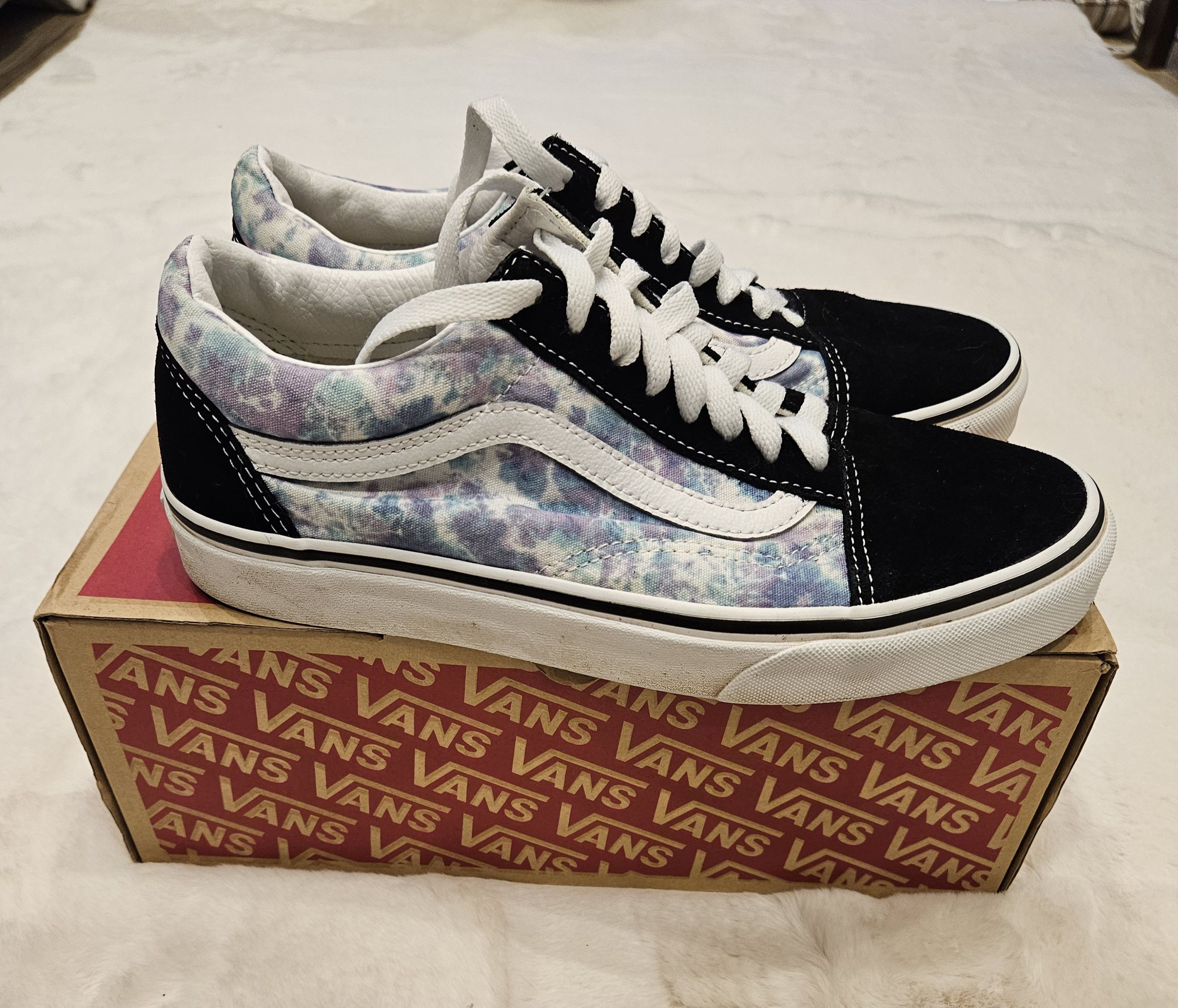 Vans Vans Old Skool 'English Lavender - Tie Dye' sneakers Size US 9.5 / IT 39.5 - 1 Thumbnail