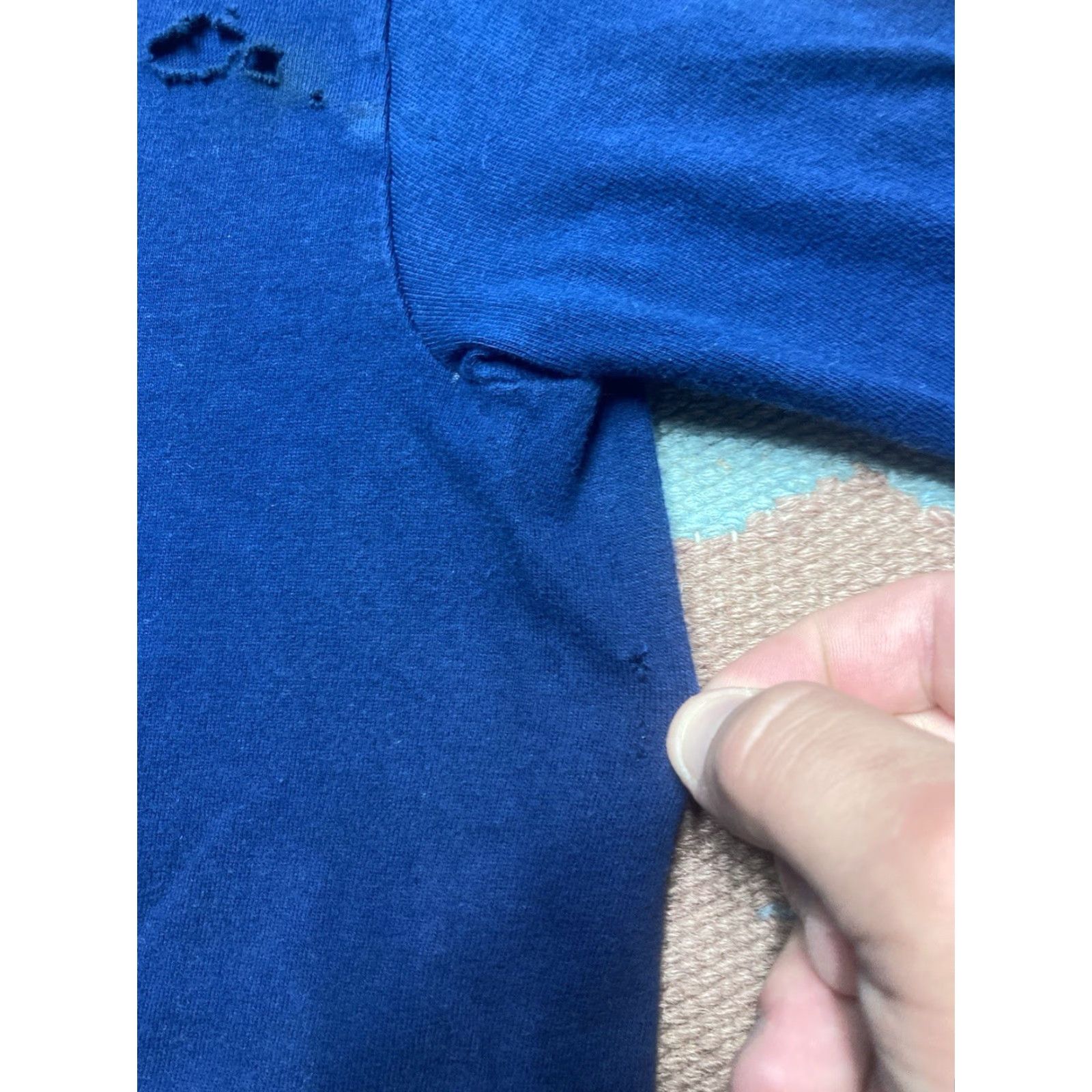 Folk VINTAGE Michigan T-Shirt Long Sleeve Bluesgrass Blissfest 1991 Blue Large Mens Size US L / EU 52-54 / 3 - 5 Thumbnail