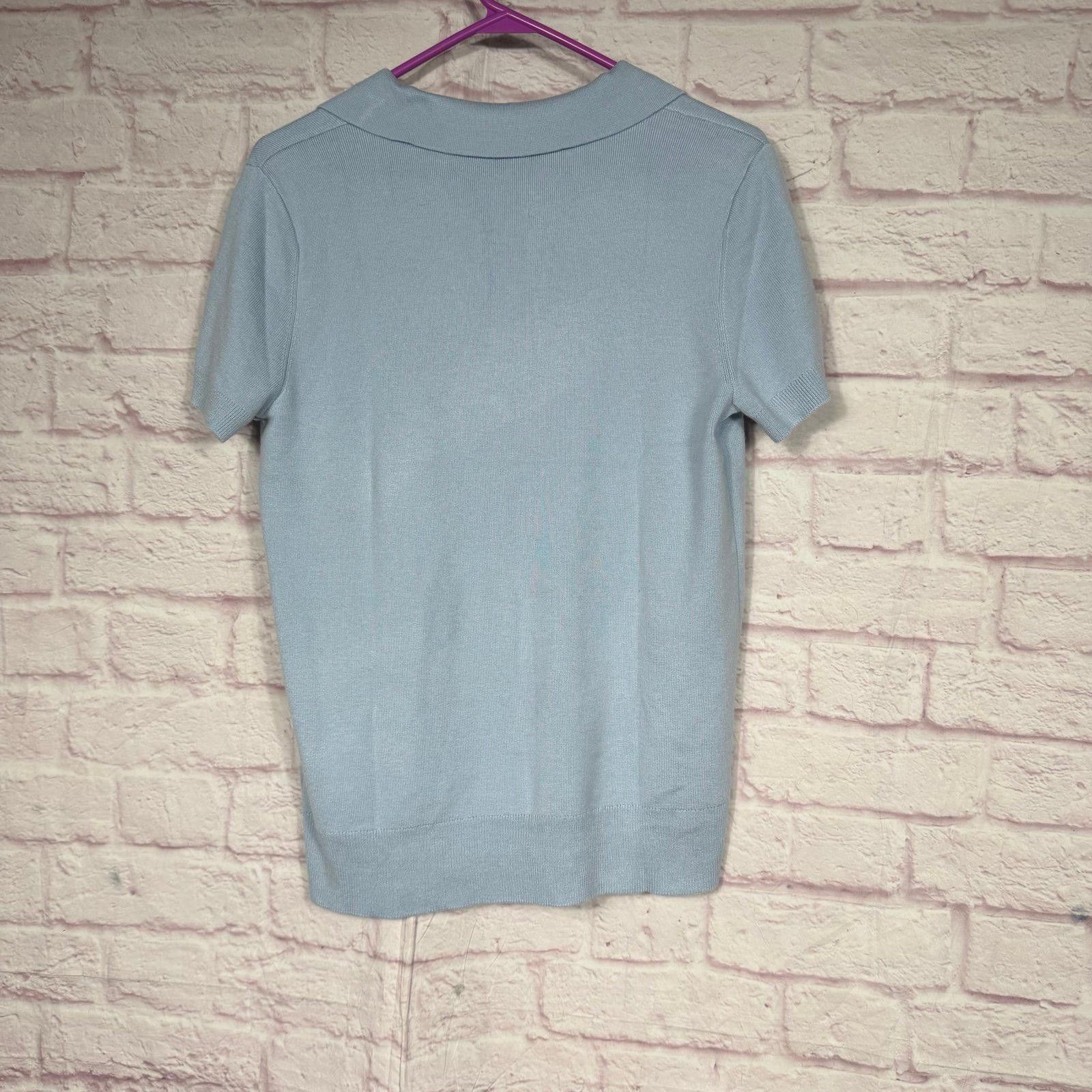 Other Arach & Cloz Light Blue Polo Shirt Medium NWT Size M / US 6-8 / IT 42-44 - 6 Thumbnail