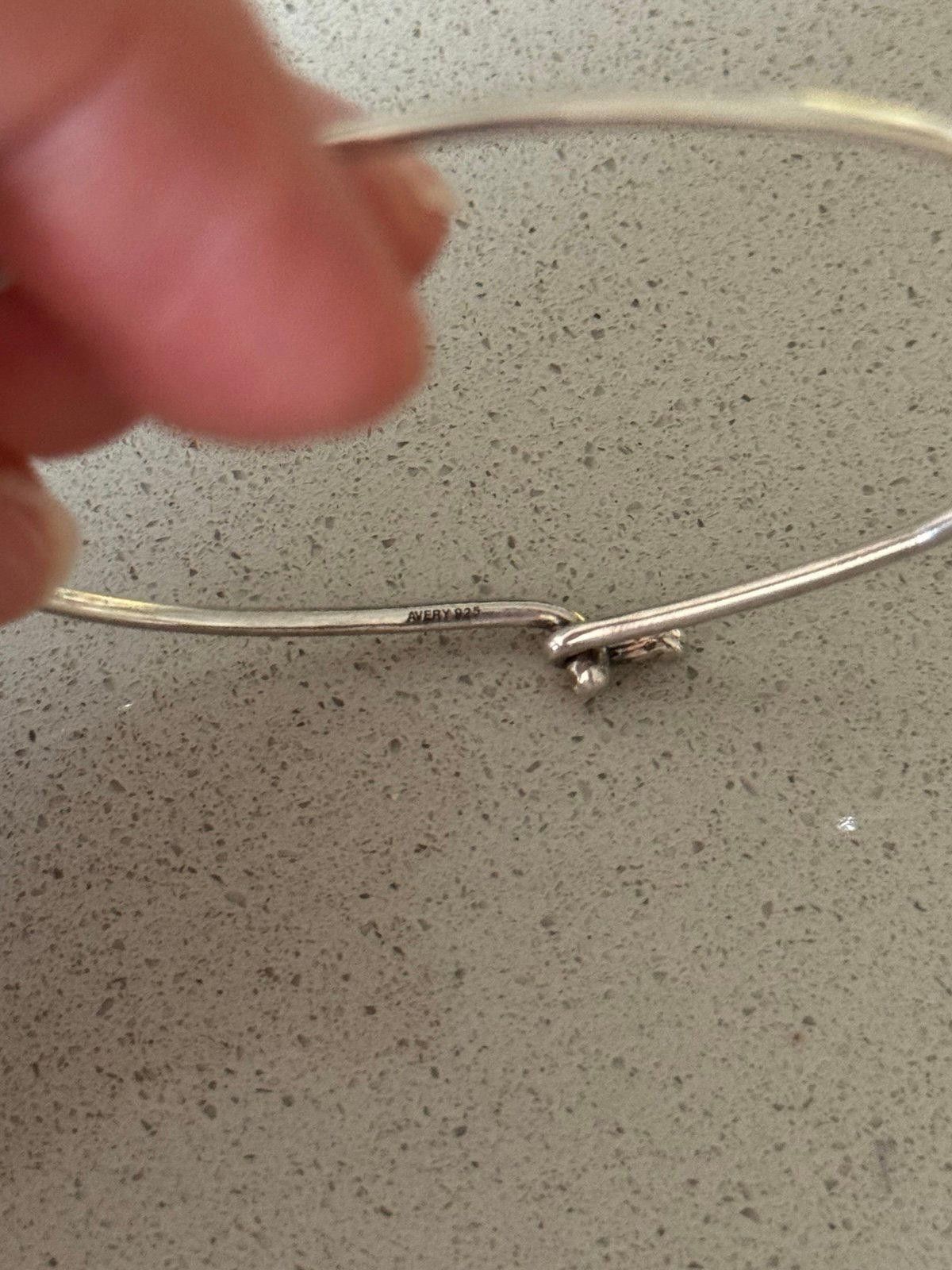 Designer James Avery 925 Hook And Eye Bangle Charm Bracelet Size ONE SIZE - 4 Thumbnail