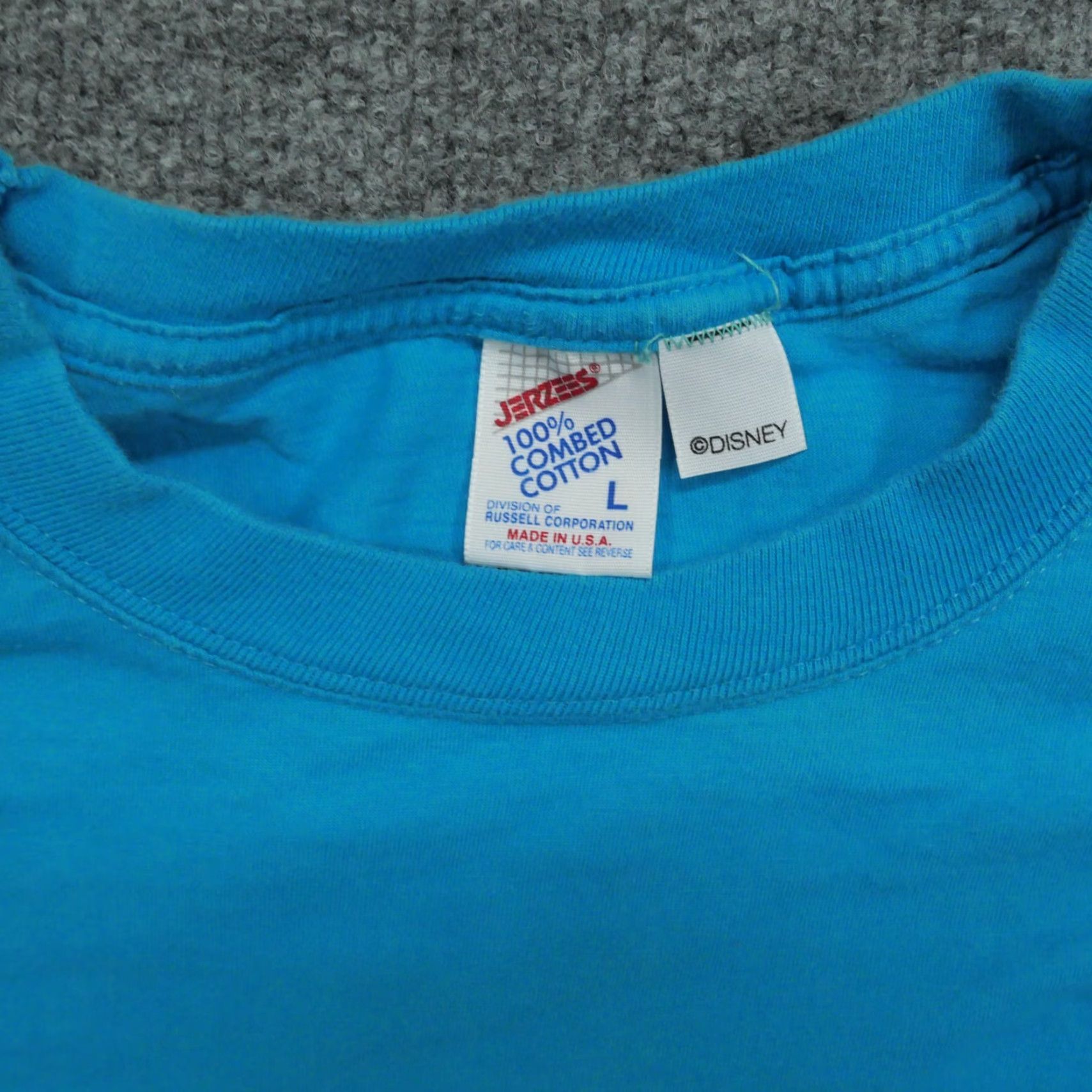 Disney VINTAGE Disney Mickey Mouse T-Shirt Mens L Blue 90s Classic Cotton Short Sleeve Henley Size US L / EU 52-54 / 3 - 5 Thumbnail