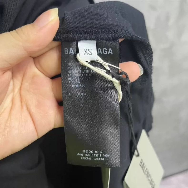 Balenciaga Balenciaga Black Classic Logo Monogram Embroidered Ripped Size US XS / EU 42 / 0 - 3 Thumbnail