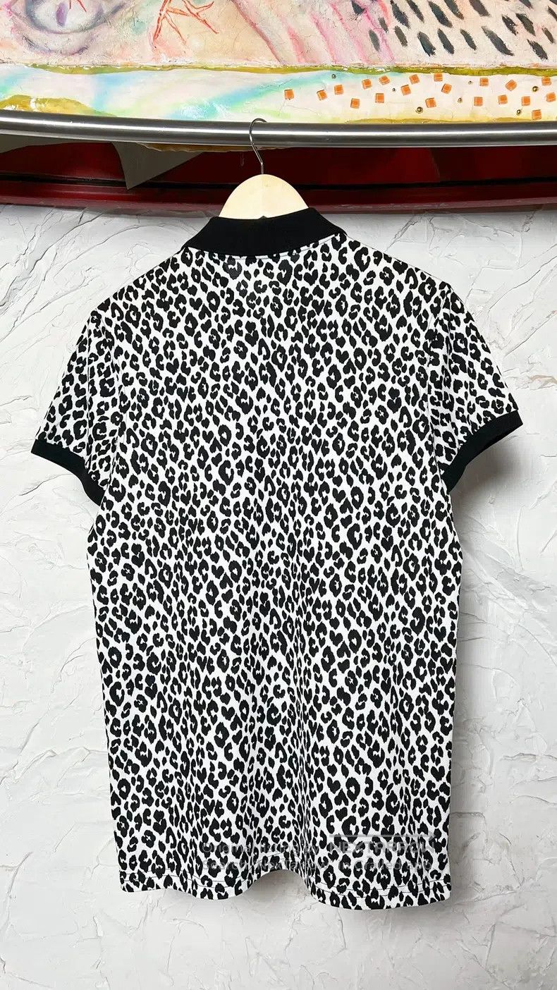 Saint Laurent Paris Saint Laurent Paris Leopard Print Collar Polo Shirt Size US M / EU 48-50 / 2 - 2 Thumbnail