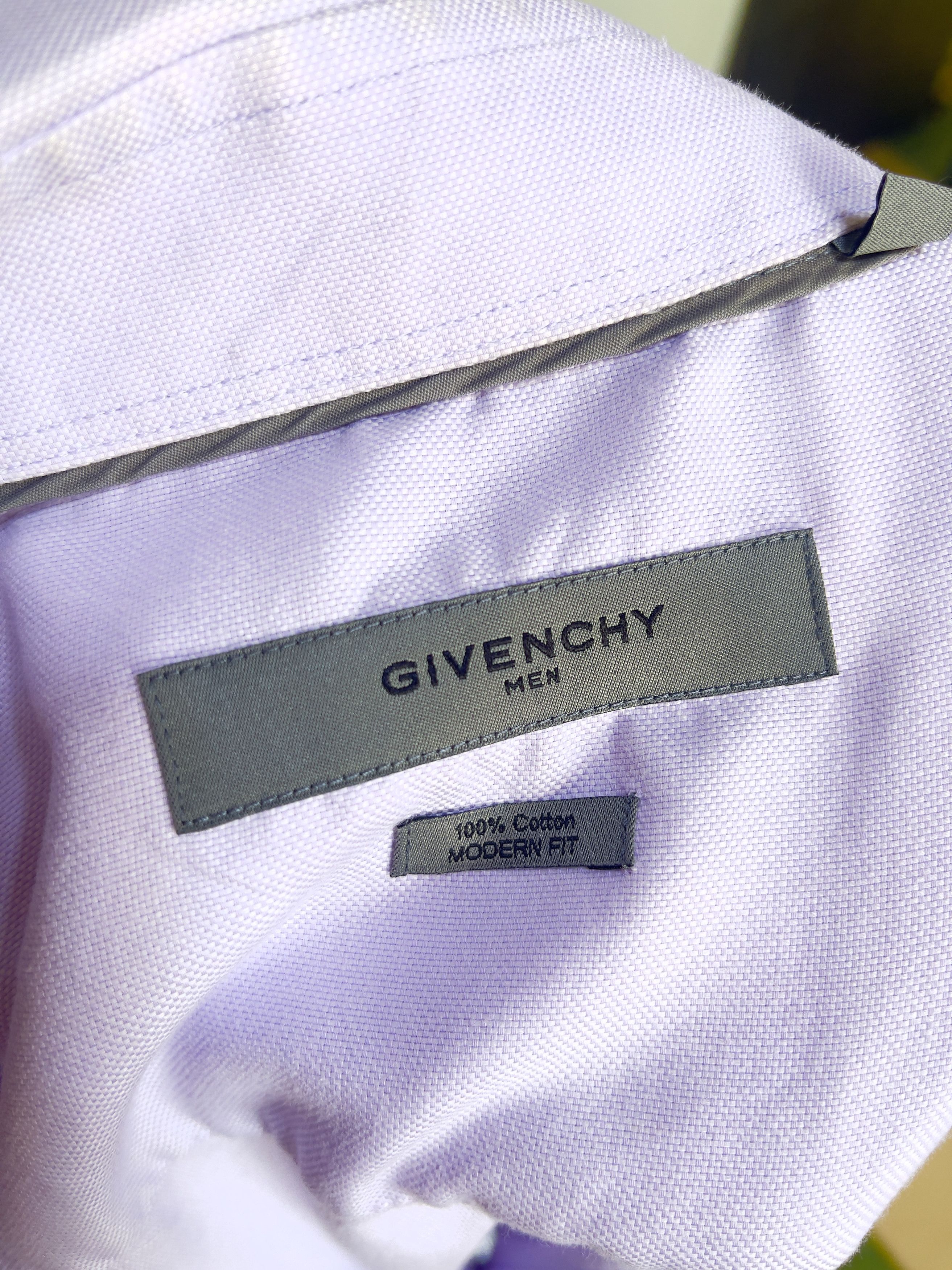 Givenchy 🔥 Givenchy 4G shirt long sleeve cotton light purple Size US M / EU 48-50 / 2 - 7 Thumbnail