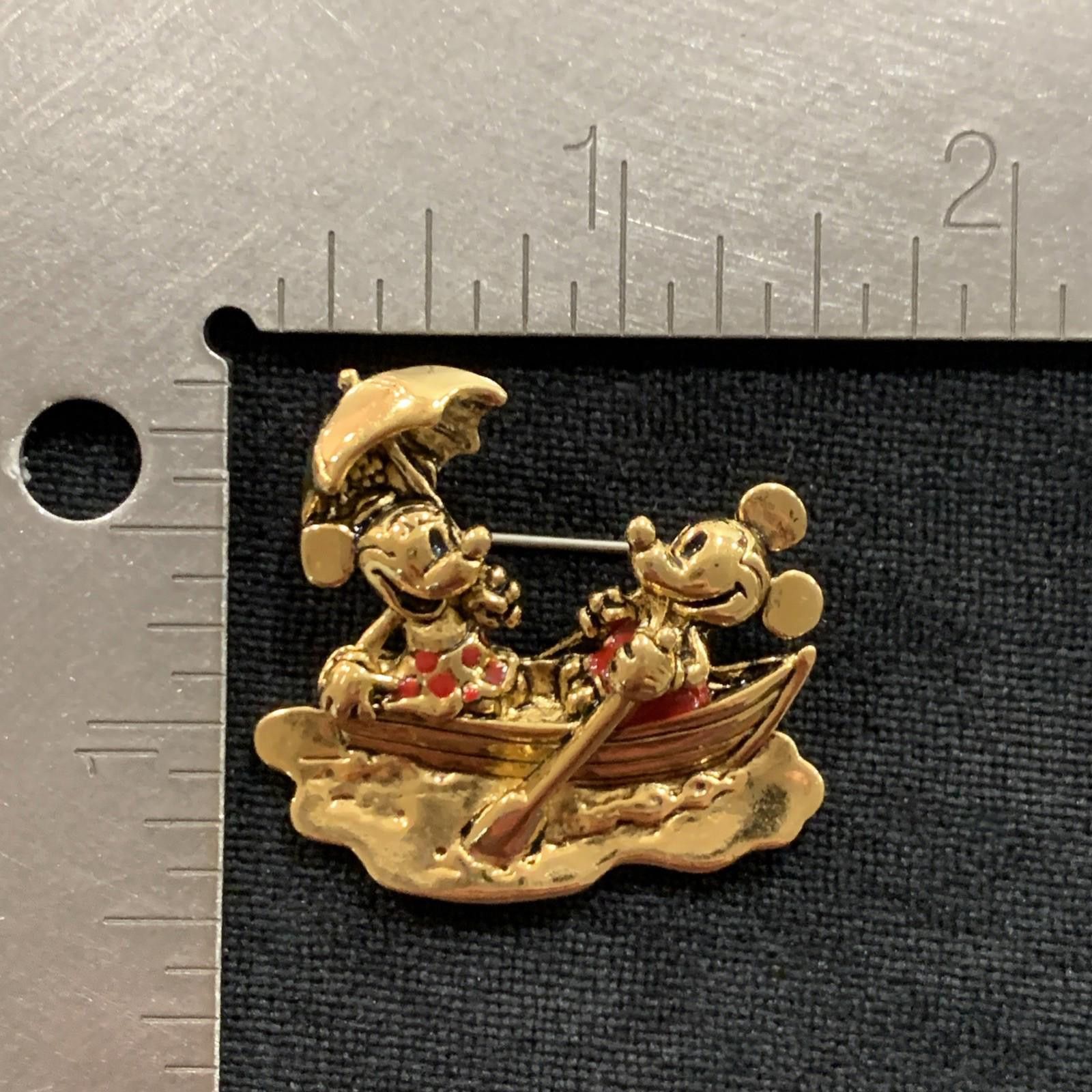 Disney Vintage Retired Disney Napier Golden Mickey And Minnie Mouse Size ONE SIZE - 6 Thumbnail