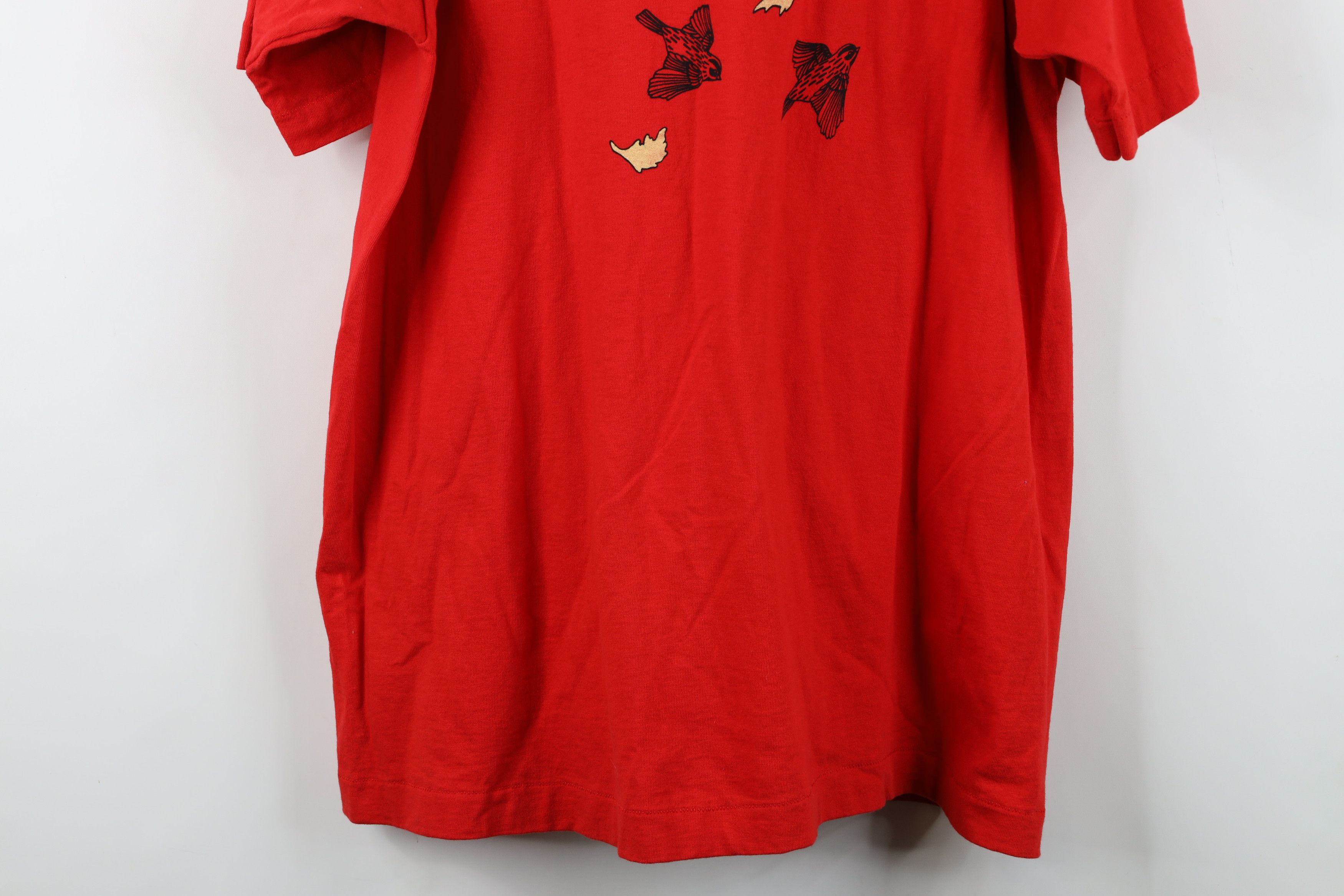 Vintage Vintage 90s Streetwear Kitten House Cat T-Shirt Red USA Size XL / US 12-14 / IT 48-50 - 15 Thumbnail
