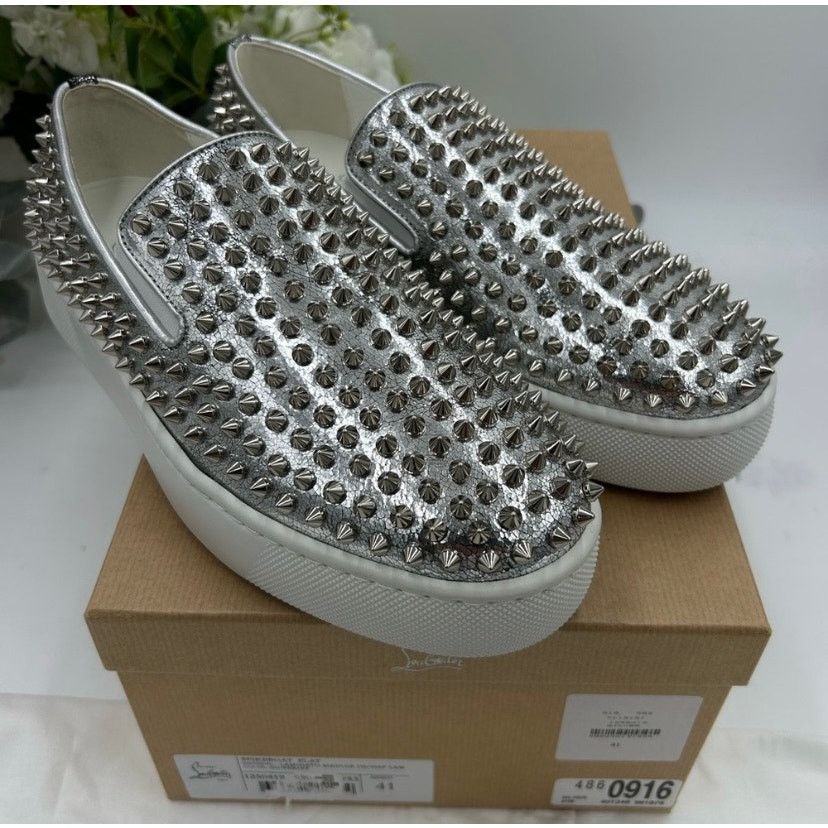 Christian Louboutin Christian Louboutin spike boat, leather sneakers size 41 Size US 8 / EU 41 - 3 Thumbnail