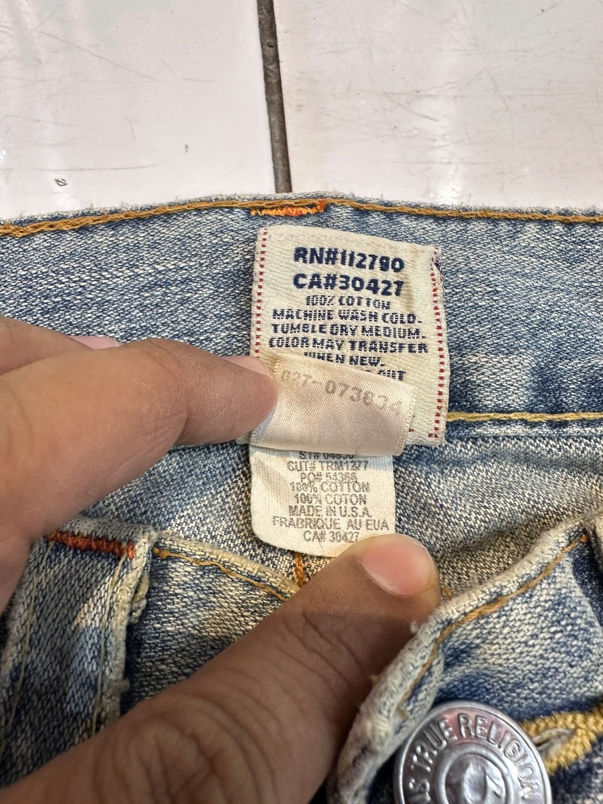 True Religion Distressed True Religion Chief Keef Flare Jeans Y2K Goa Lgb Size US 33 - 6 Thumbnail