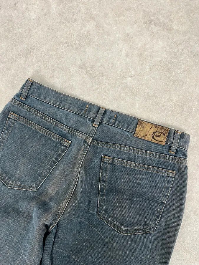 Just Cavalli AW2003 Cavalli Navy Blue Faded Denim Cozy Jeans Size US 32 / EU 48 - 8 Thumbnail