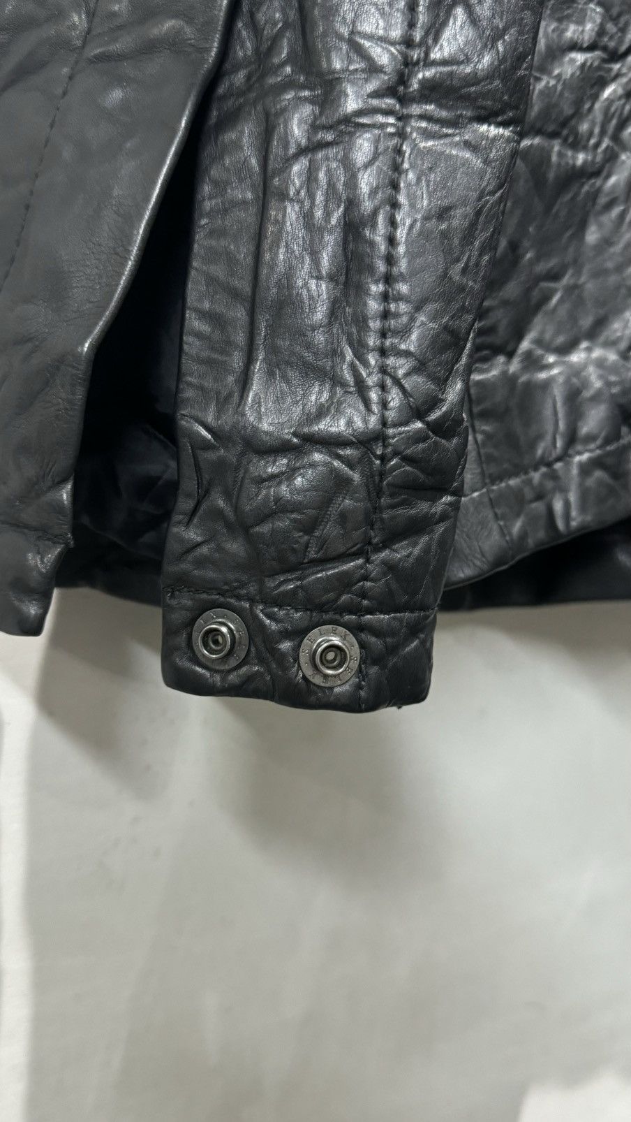 Japanese Brand Attack The Mind 7 Tactical Oxhide Leather Jacket Size US L / EU 52-54 / 3 - 14 Thumbnail