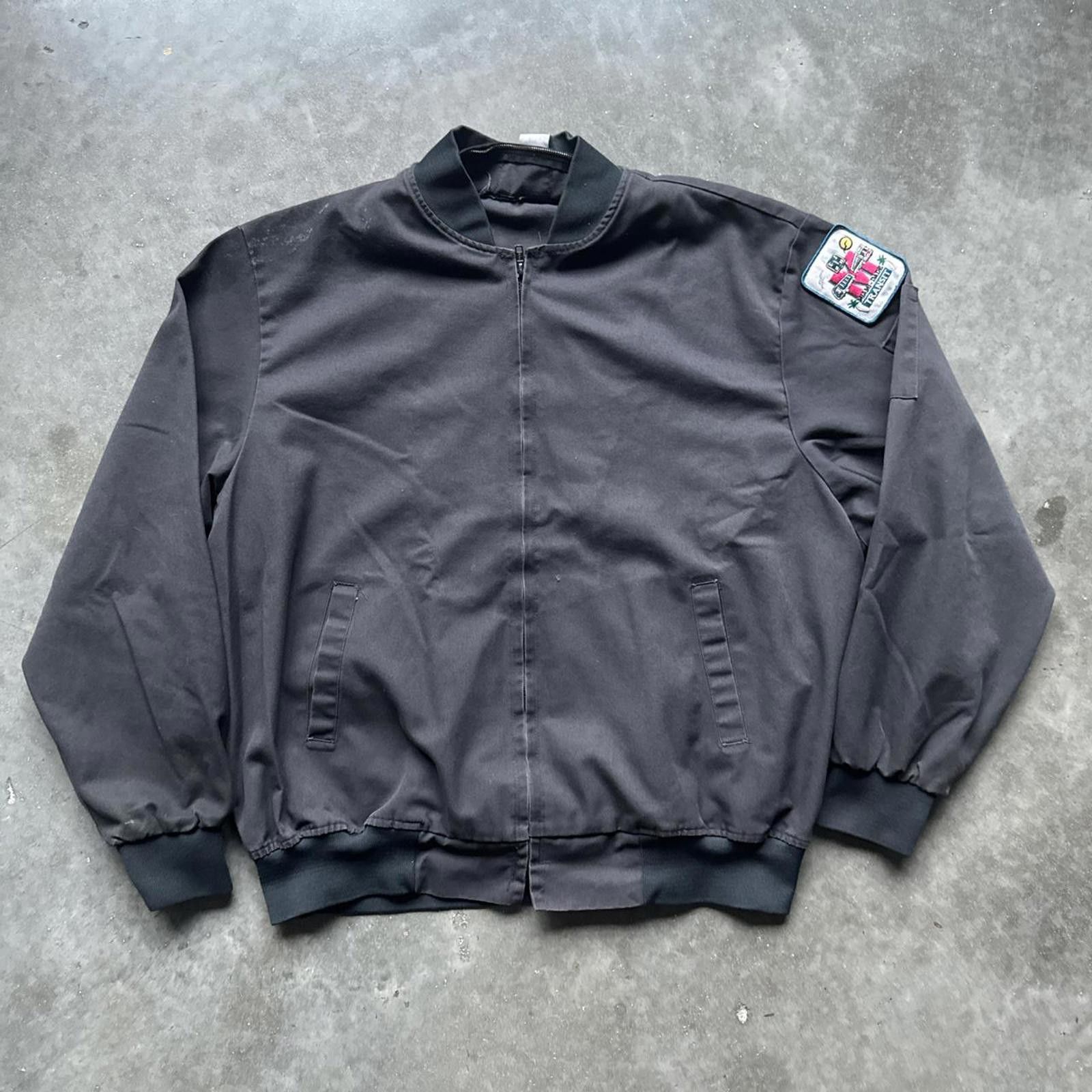 Other Miami Dade Transit Black Faded Vintage 90’s Bomber Jacket Size US XL / EU 56 / 4 - 1 Thumbnail