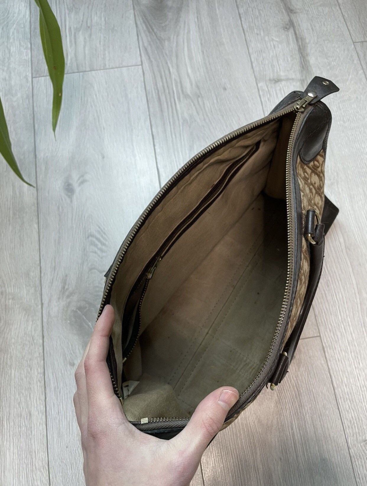 Dior × Vintage Christian Dior 90s vintage travel hand bag Oblique Monogram Size ONE SIZE - 13 Thumbnail